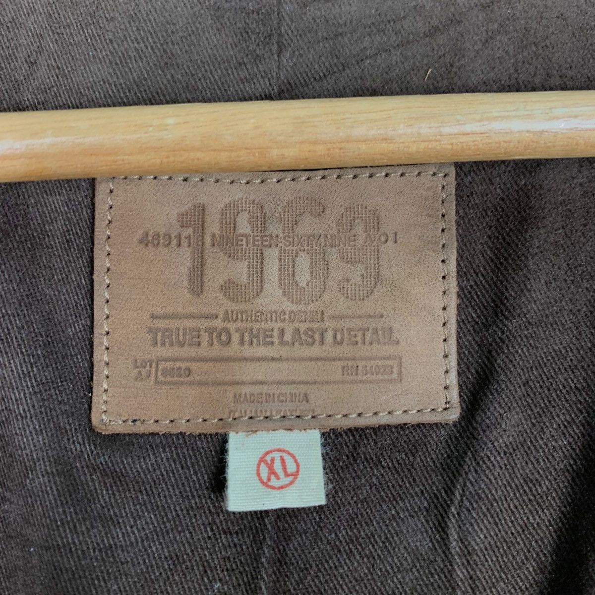 Japanese Brand 1969 AUTHENTIC DENIM Spring 03 Cow Leather Jacket #0366-C17 Size US XL / EU 56 / 4 - 15 Thumbnail