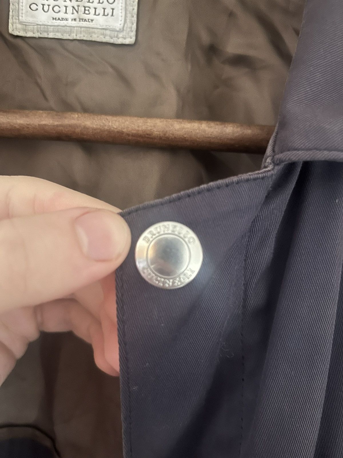 Brunello Cucinelli Brunello Cucinelli navy gabardine jacket size 48 medium Size US M / EU 48-50 / 2 - 4 Thumbnail