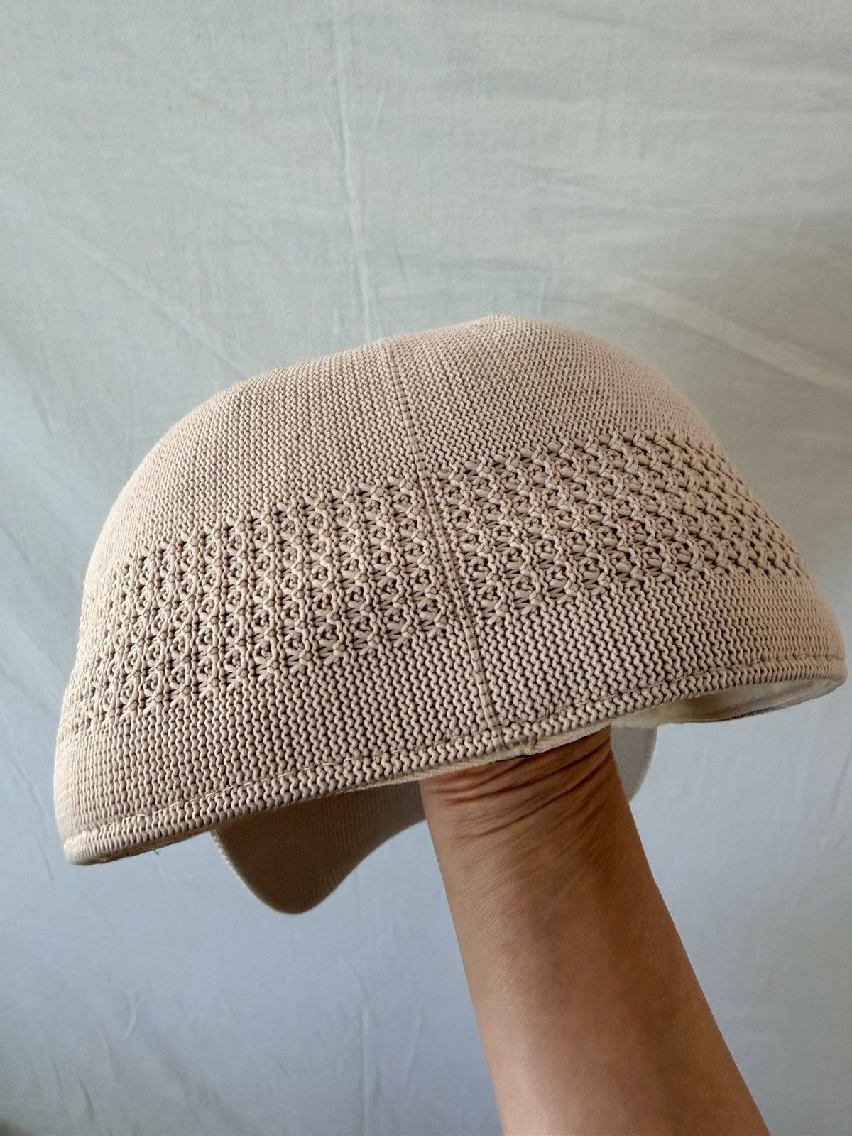 Kangol Kangol Tropic Ventair Spacecap Beige Knit Baseball Cap XXL Size ONE SIZE - 6 Thumbnail