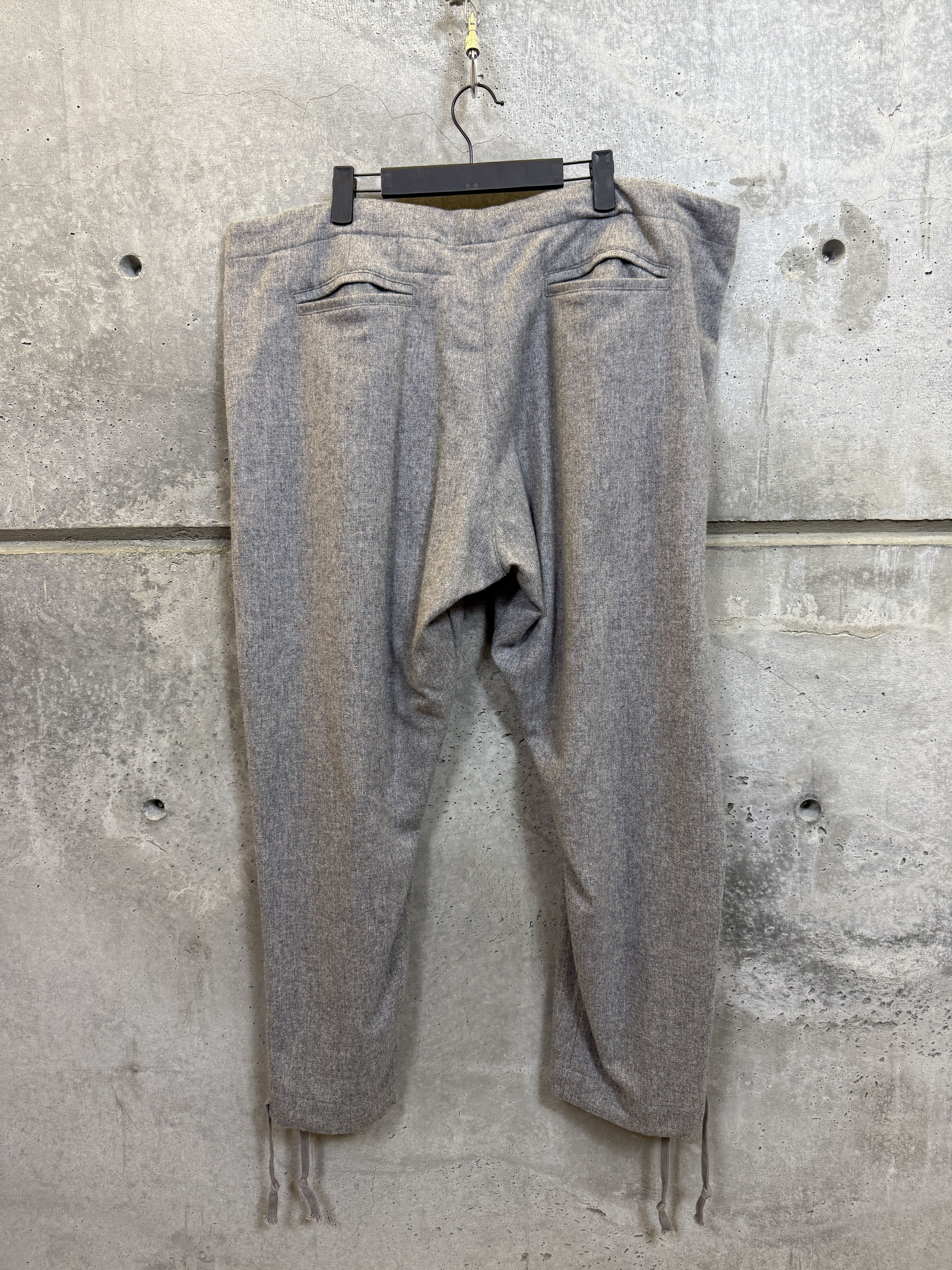 Greg Lauren Greg Lauren Grey Flannel Long Trousers Size US 38 / EU 54 - 2 Thumbnail