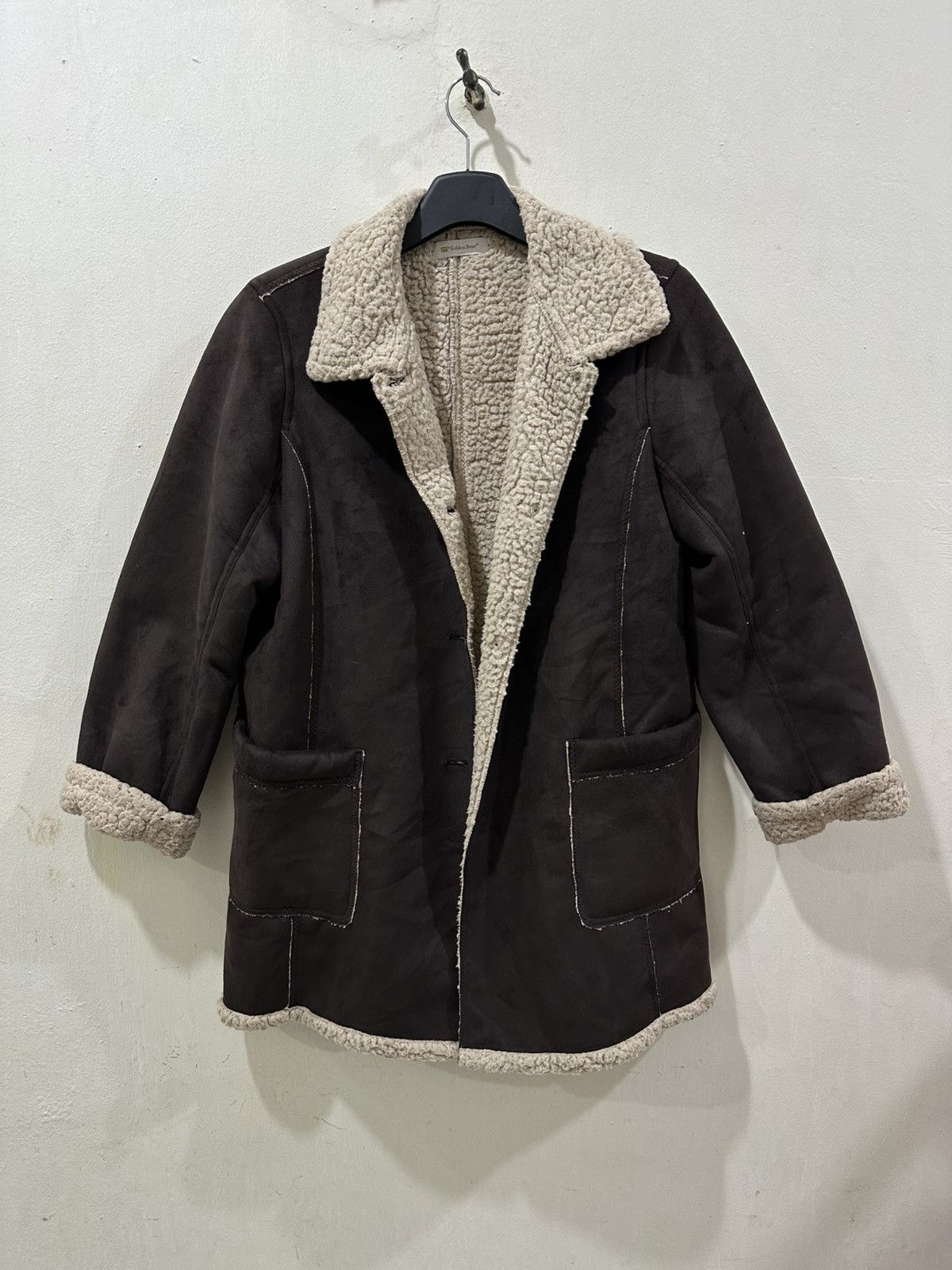 Golden Bear VTG GOLDEN BEAR Faux Shearling Jacket Size L / US 10 / IT 46 - 3 Thumbnail