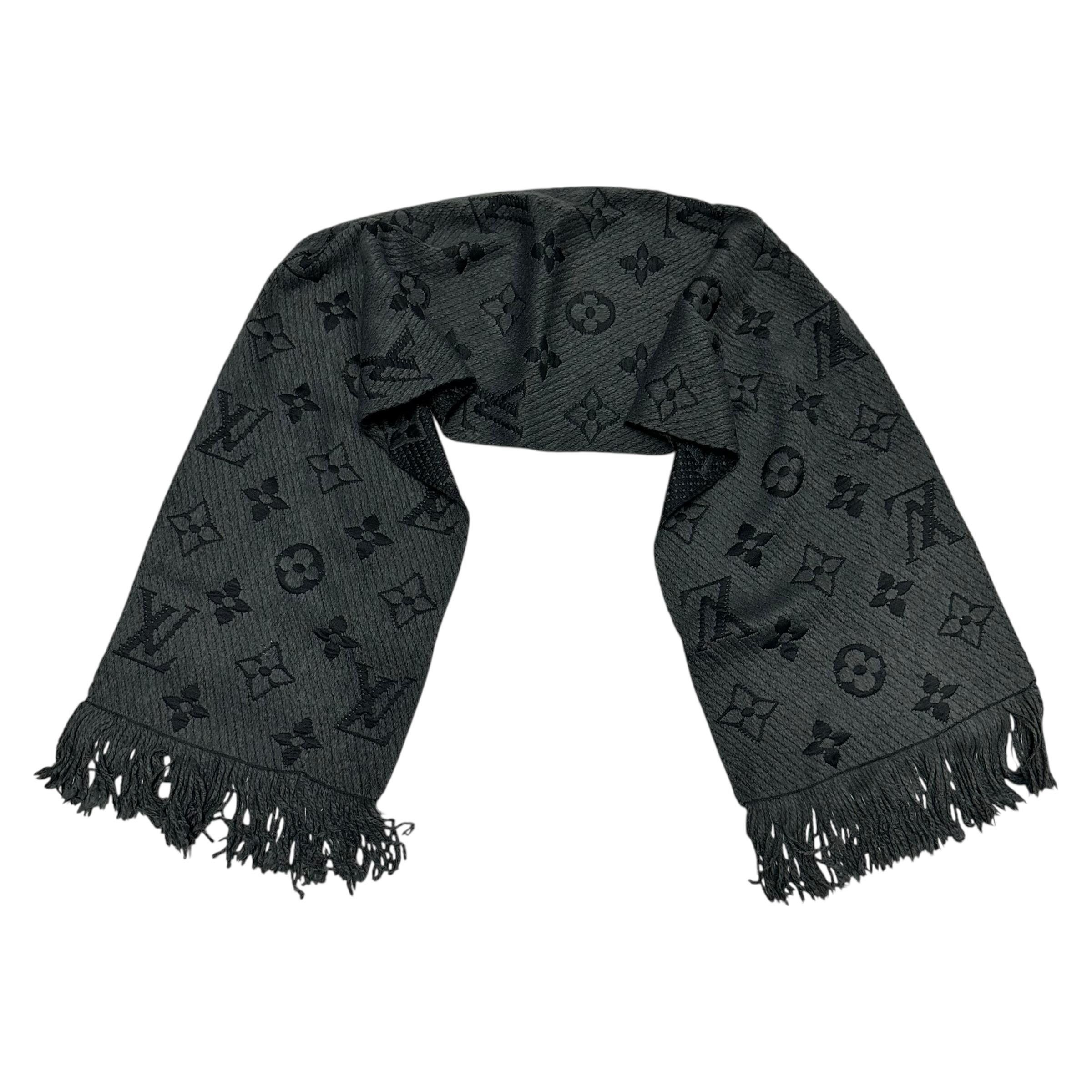 Louis Vuitton LOUIS VUITTON Monogram Silk Metal Wool Muffler Size ONE SIZE - 4 Thumbnail