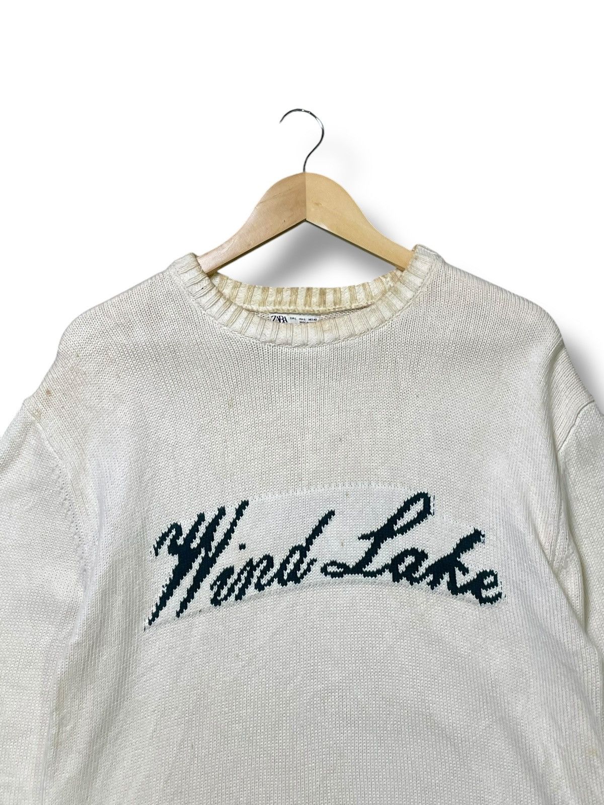 Designer × Vintage × Zara Zara x Vintage Wind Lake Knitted Sweater (43) Size US L / EU 52-54 / 3 - 2 Thumbnail