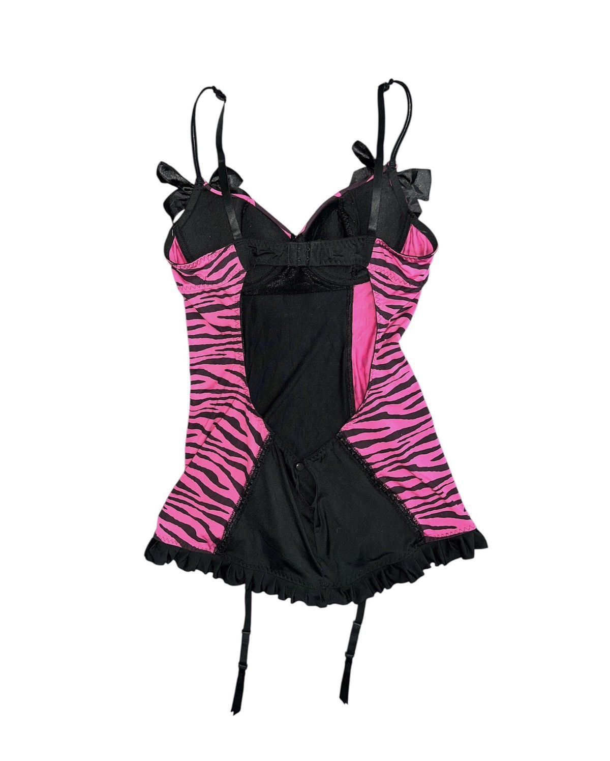 Tripp NYC Vintage Hot Topic zebra corset garter 🦓 🎀 Size M / US 6-8 / IT 42-44 - 2 Thumbnail