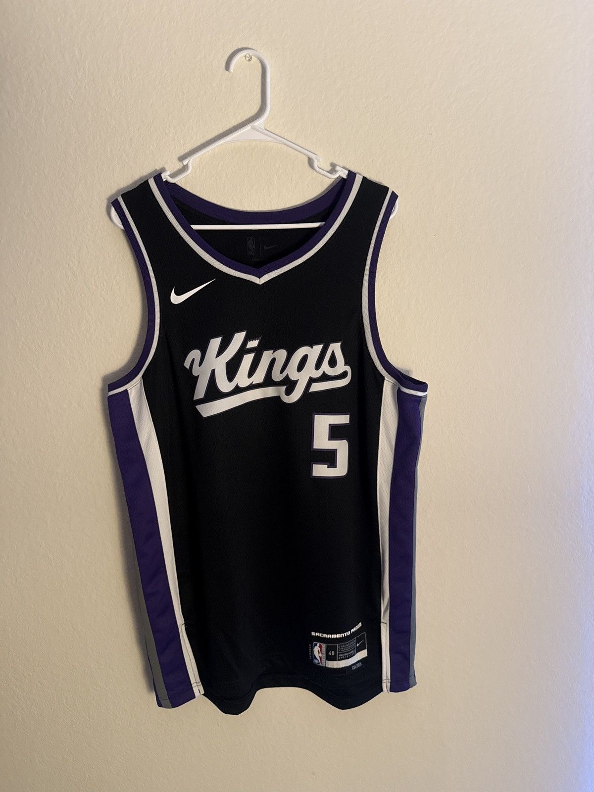 NBA Dearon Fox Sacramento Kings Jersey Size US L / EU 52-54 / 3 - 1 Thumbnail
