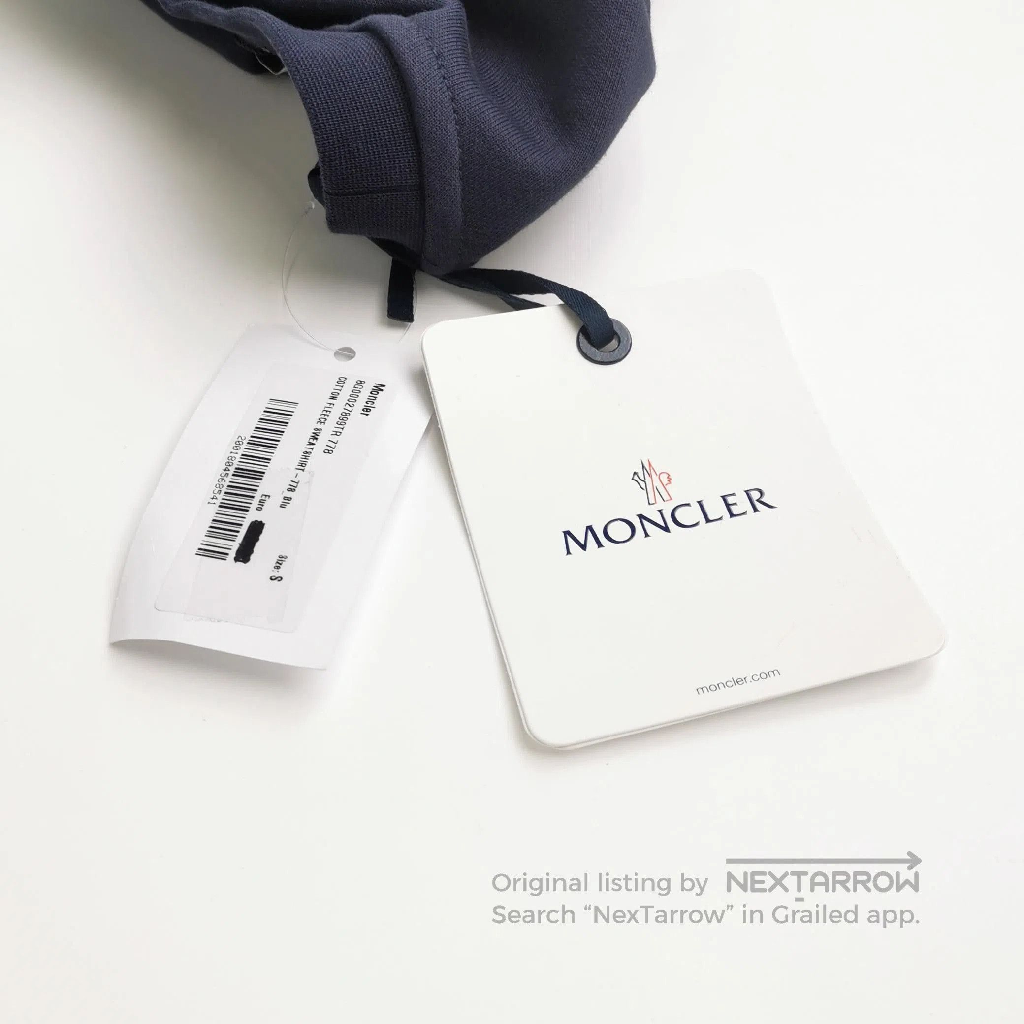 Moncler Moncler Cotton Logo Sweatshirt S Size. Size US S / EU 44-46 / 1 - 1 Thumbnail
