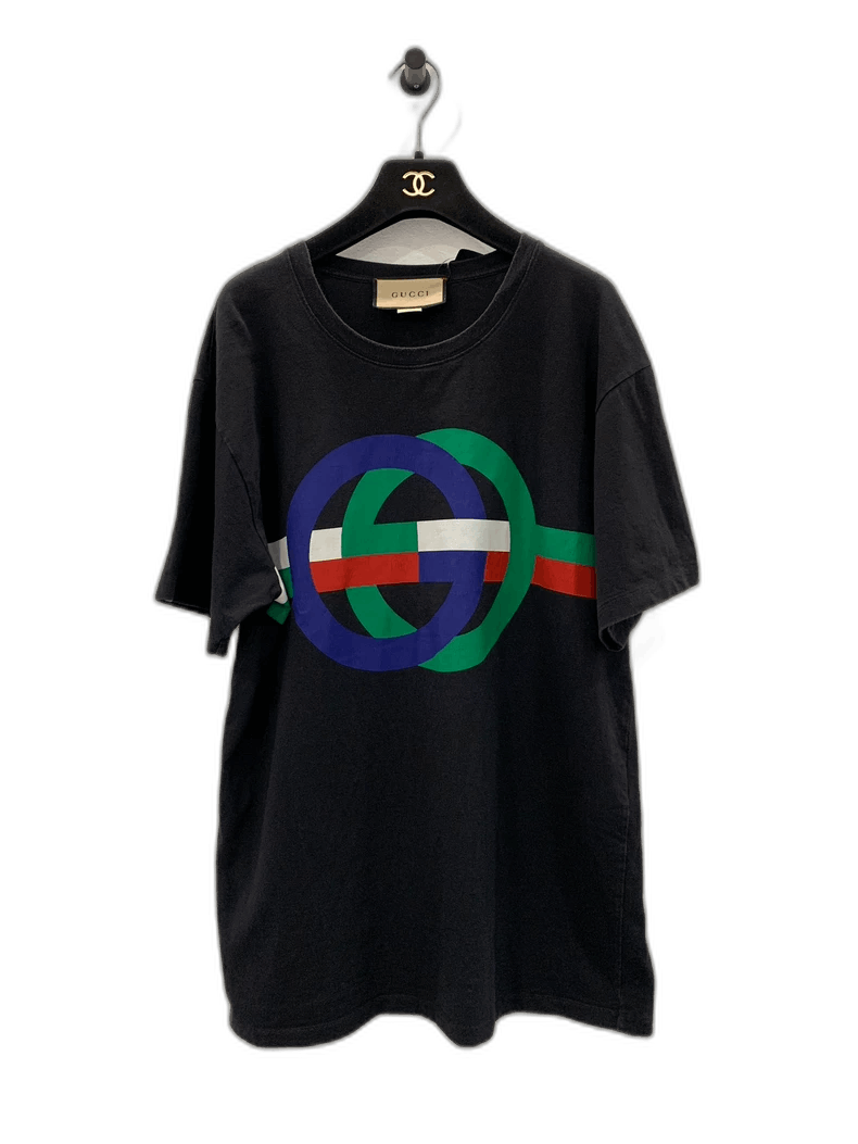 Gucci Gucci Black Short Sleeve Double G Tee Size M / US 6-8 / IT 42-44 - 1 Thumbnail