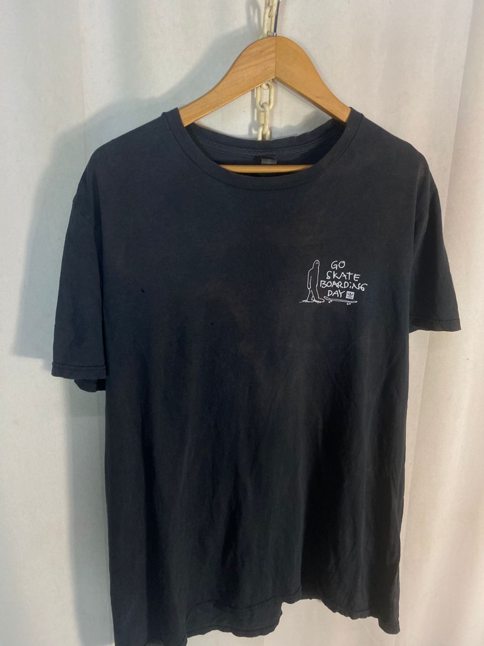 Anvil “Go skate boarding day” distressed tshirt by anvil Size US M / EU 48-50 / 2 - 4 Thumbnail