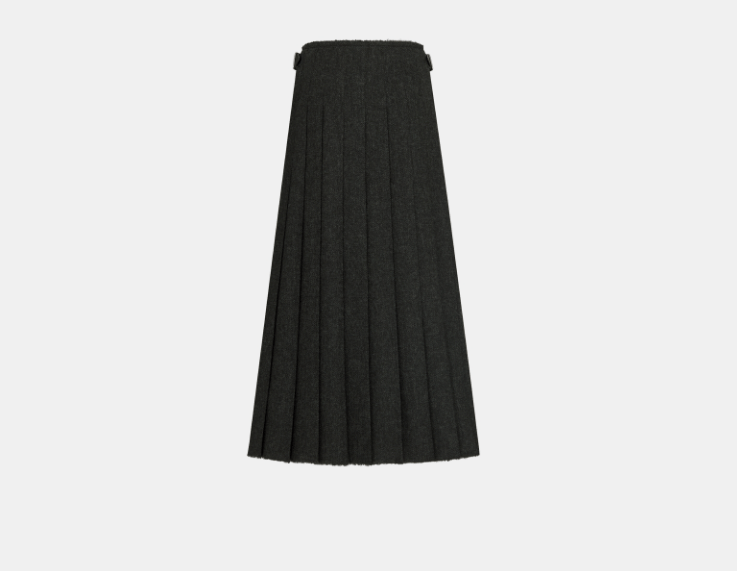 Dior o1w1db10326 511J77 Mid-Length Skirt in Black/White Size 30" / US 8 / IT 44 - 2 Thumbnail