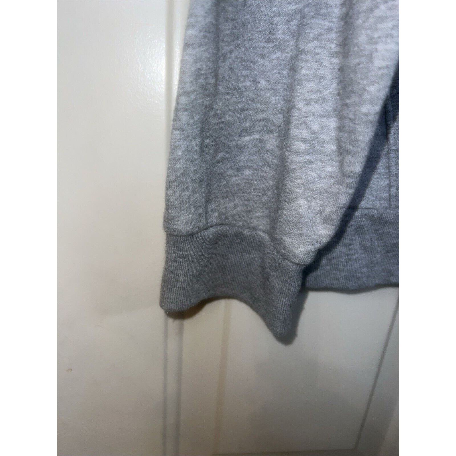 Adidas Adidas Fleece Hoodie Pullover Sweatshirt Gray Women's Large Size L / US 10 / IT 46 - 3 Thumbnail