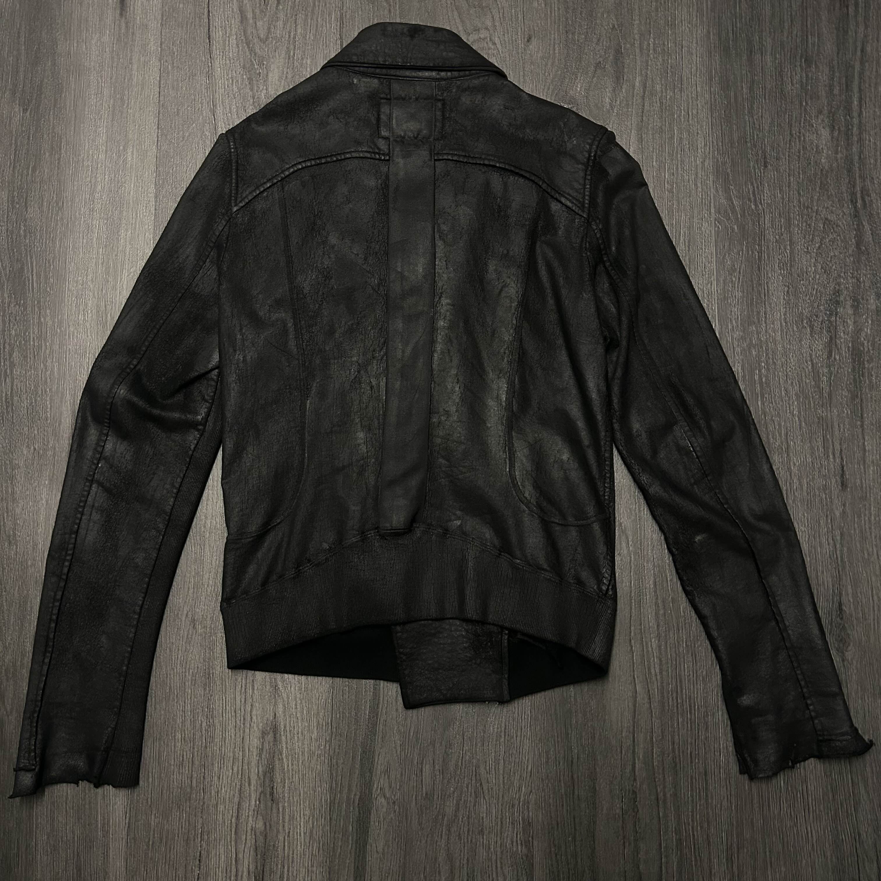 Le Grande Bleu (L.G.B.) l.g.b. waxed cotton biker jacket Size US S / EU 44-46 / 1 - 4 Thumbnail