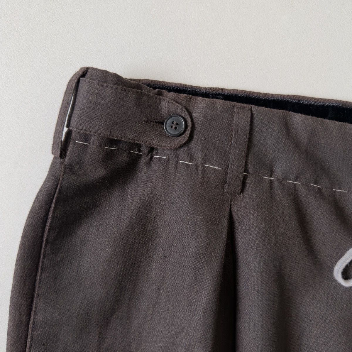 Maison Margiela S/S 23 Brown Over Dyed Wide Leg Pants Size US 36 / EU 52 - 5 Thumbnail