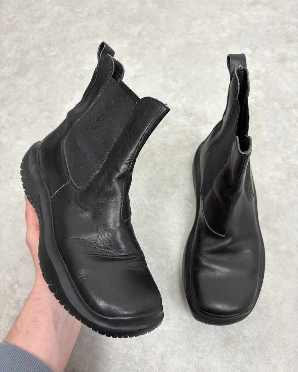 Prada AW1999 Prada Black Leather Vibram Ankle Boots Size US 5.5 / IT 35.5 - 1 Thumbnail