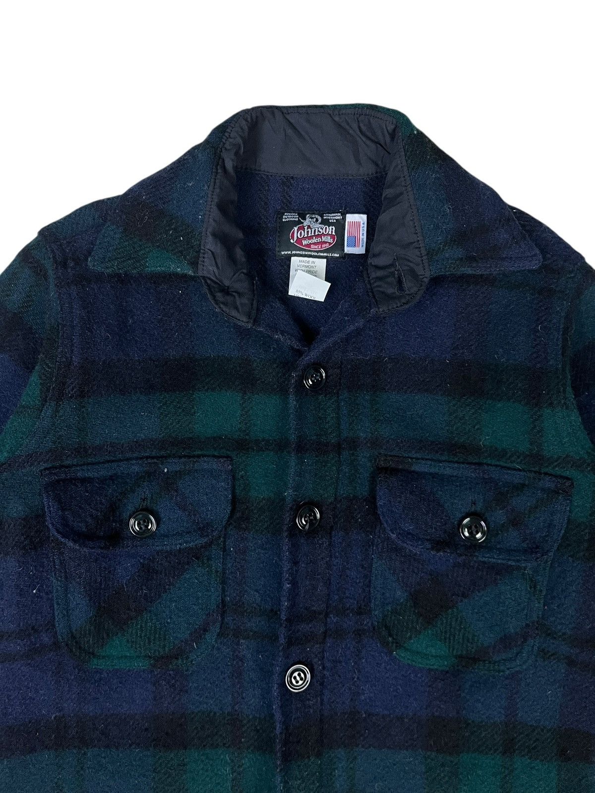 Flannel × Johnson Woolen Mills Plaid Flannel Wool Rugged Outdoor Handmade in Vermont USA Size US XS / EU 42 / 0 - 2 Thumbnail