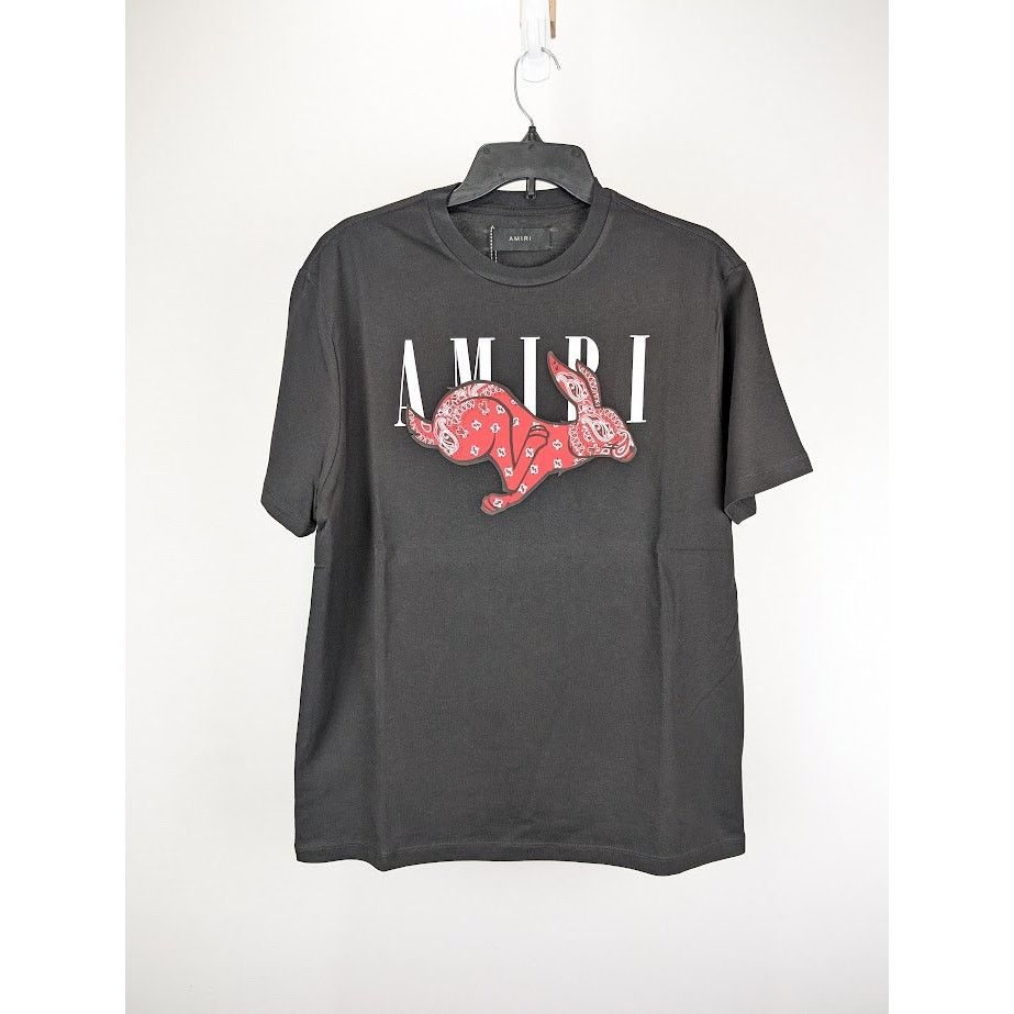 Amiri o1rshd1 CNY Rabbit Logo T-Shirt in Black Size US M / EU 48-50 / 2 - 2 Thumbnail