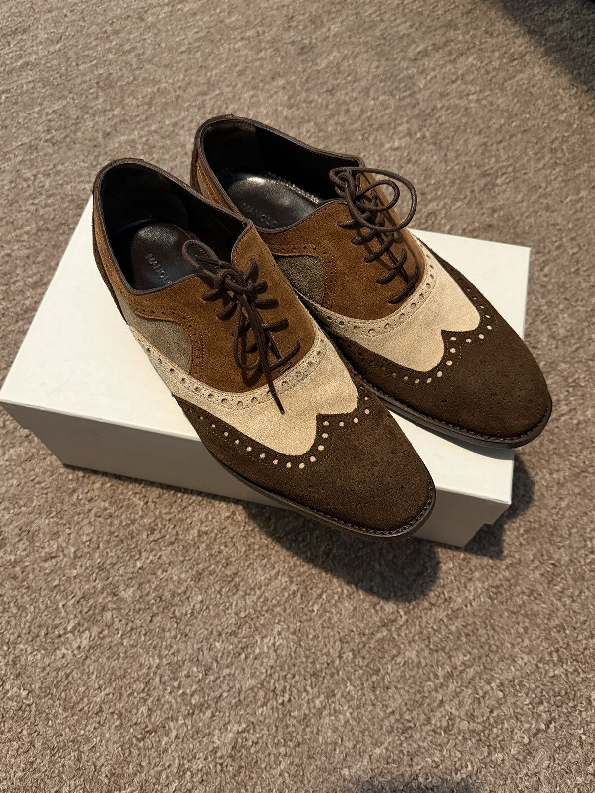 Manolo Blahnik Manolo Blahnik Crosta Oxfords Size US 6.5 / EU 39-40 - 1 Thumbnail