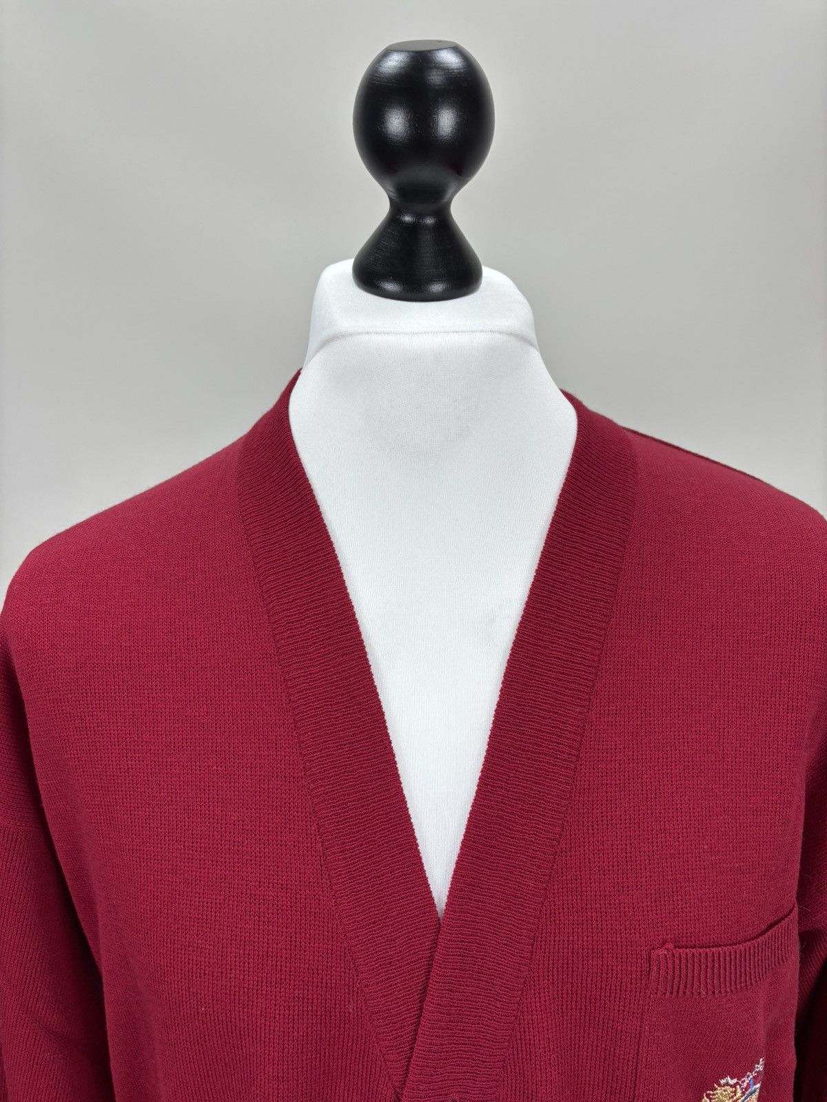 Dalmine Mens cardigan Dalmine Size L/52 Color Red Size US L / EU 52-54 / 3 - 3 Thumbnail
