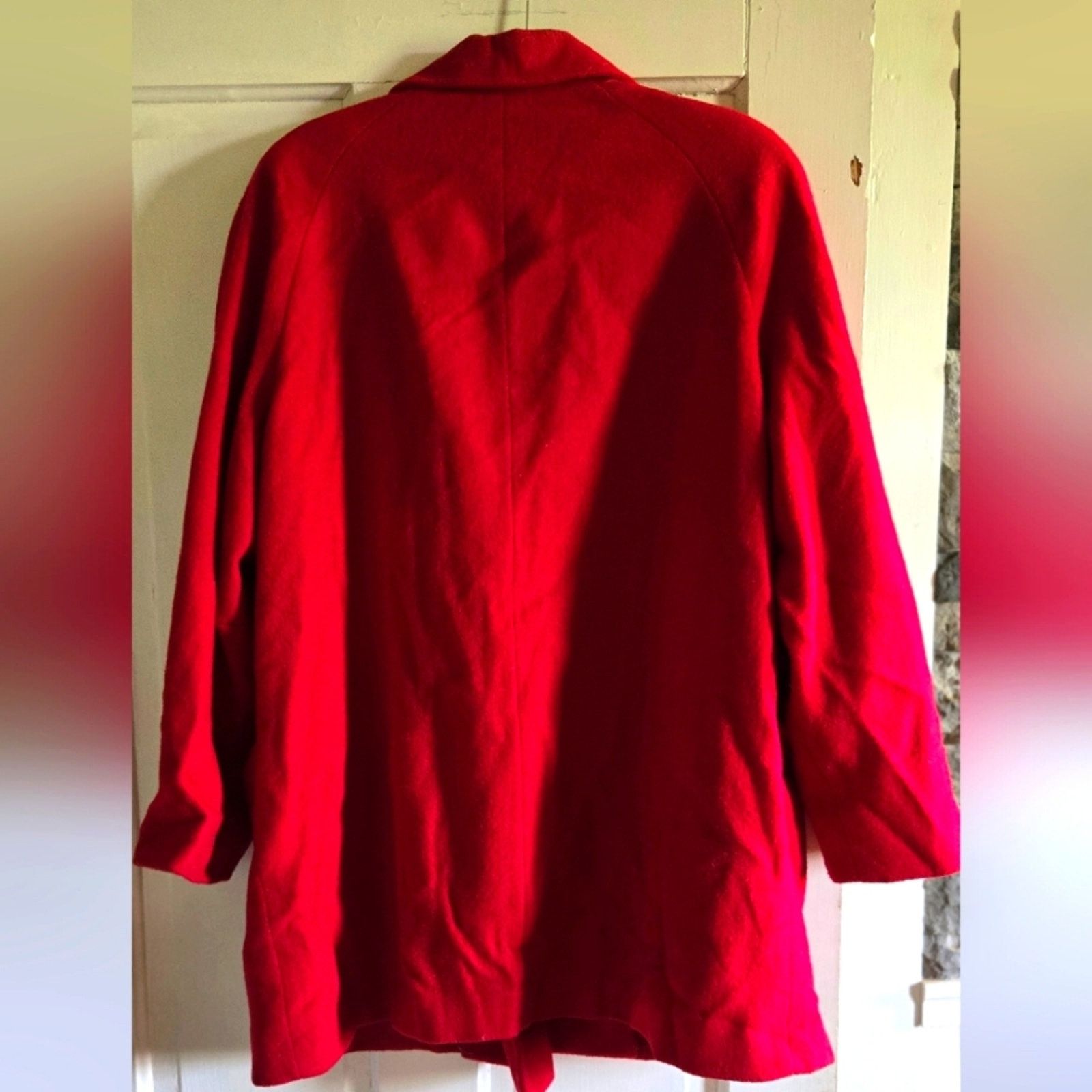 Other Vintage Herman Kay red wool blend coat, size 18 Size XXL / US 16-18 / IT 52-54 - 2 Thumbnail