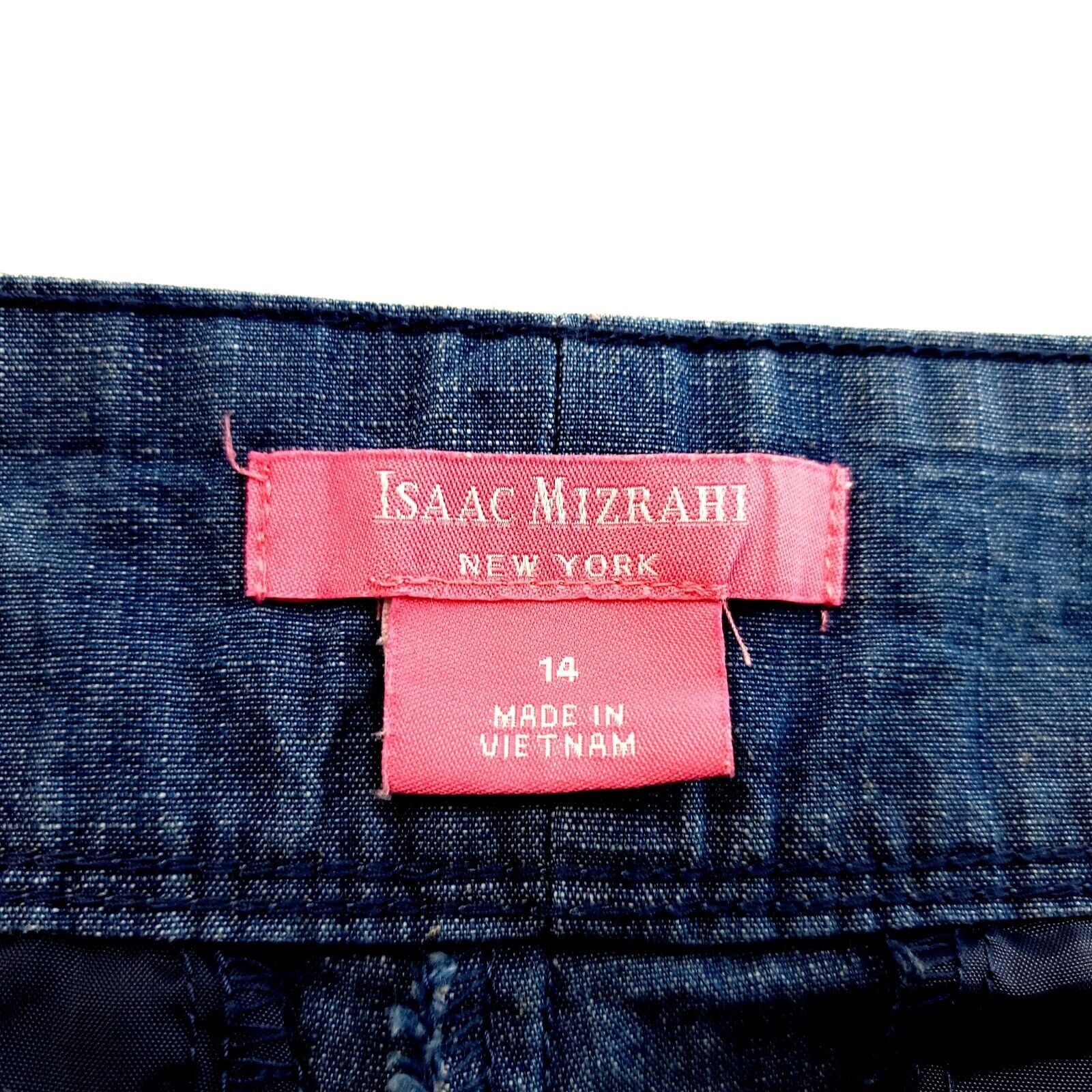 Isaac Mizrahi Isaac Mizrahi New York Blue Light Weight Denim Blue High Ris Size 36" / US 14 / IT 50 - 4 Thumbnail