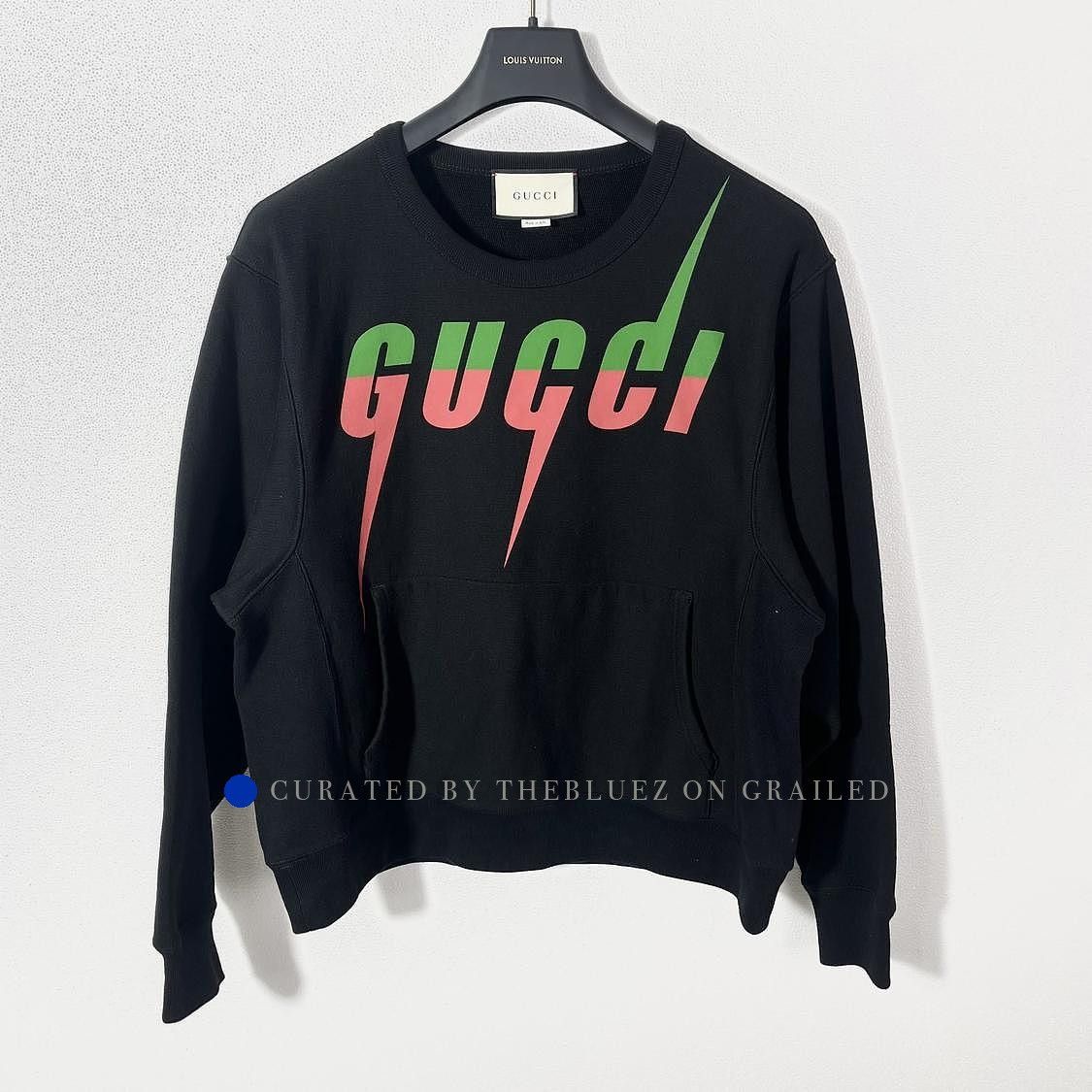 Gucci Lightning Logo Crewneck Sweatshirt Size US XS / EU 42 / 0 - 1 Thumbnail