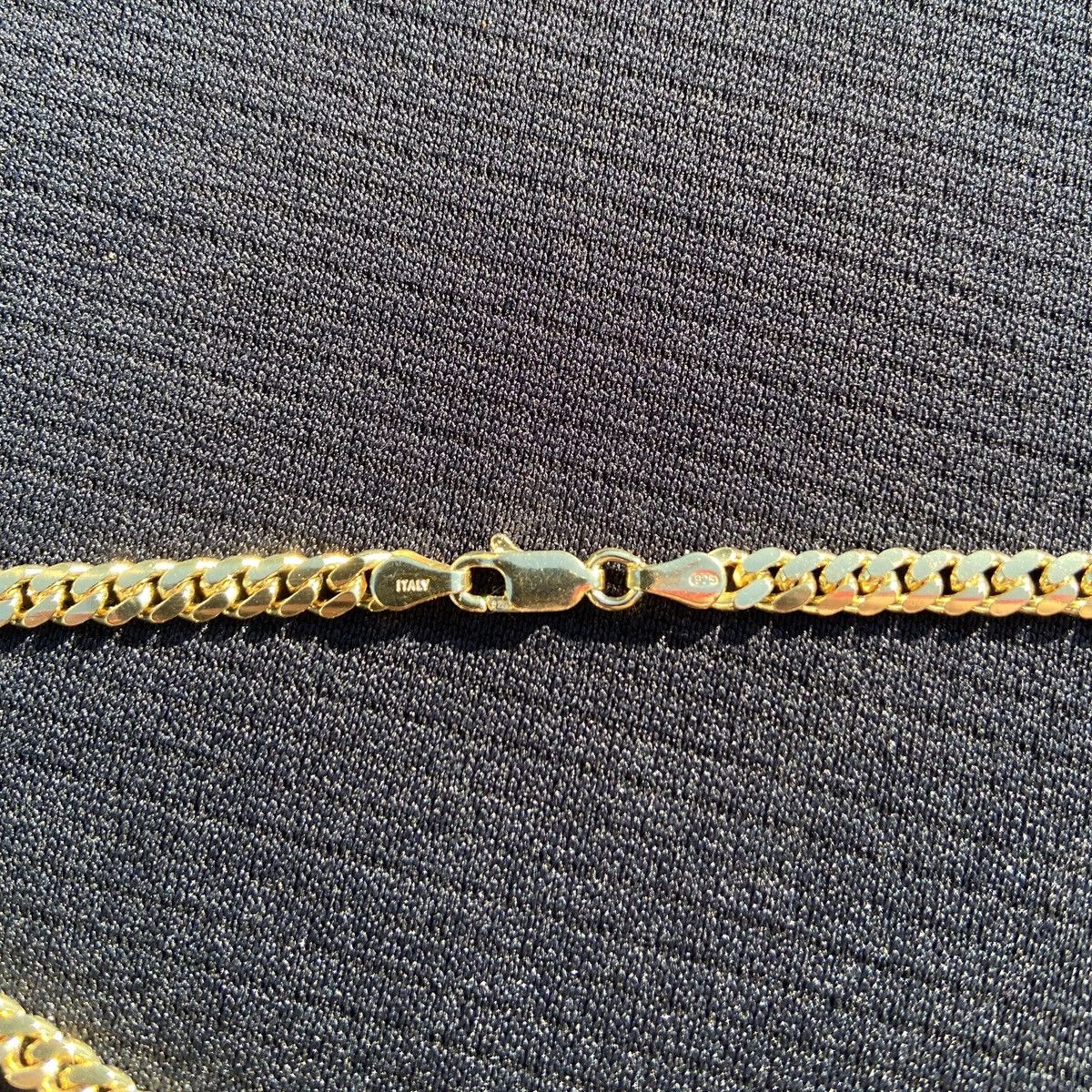 Jewelry Gold Chain Miami Cuban Necklace 24in 4mm 925 Italy Size ONE SIZE - 5 Thumbnail