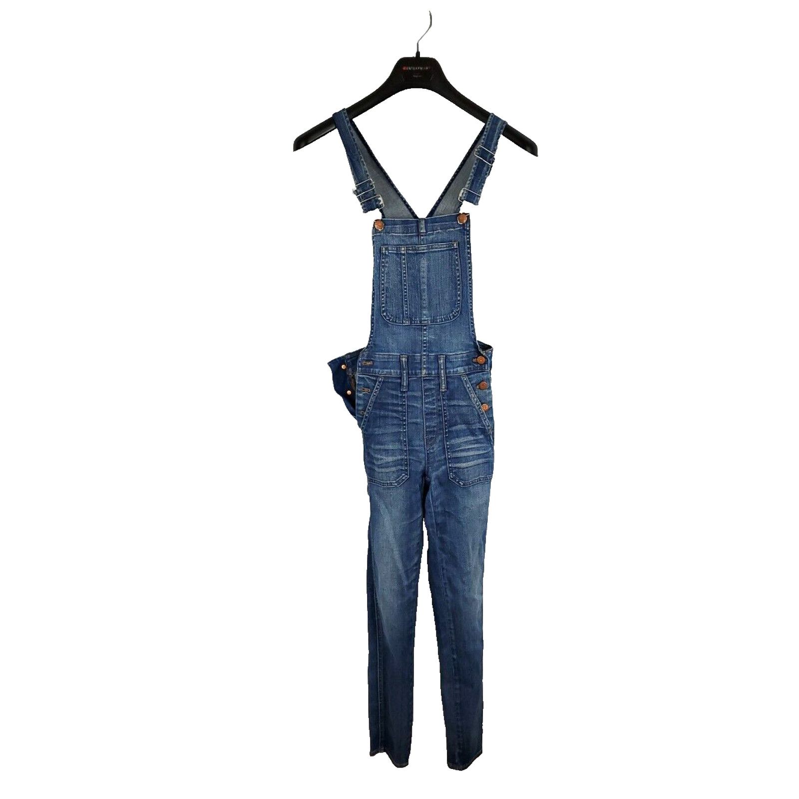 Madewell Madewell Coveralls Women XXS Denim Blue Style F0077 Jumpsuit Size 26" / US 2 / IT 38 - 1 Thumbnail