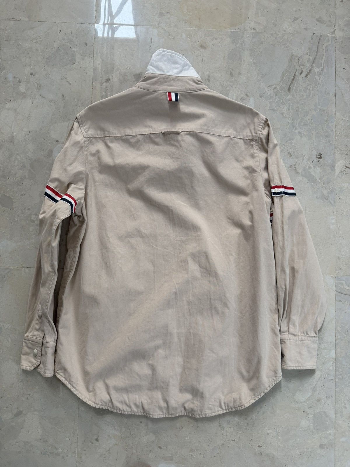 Thom Browne Thom Browne grosgrain armband shirt jacket Size US S / EU 44-46 / 1 - 10 Thumbnail