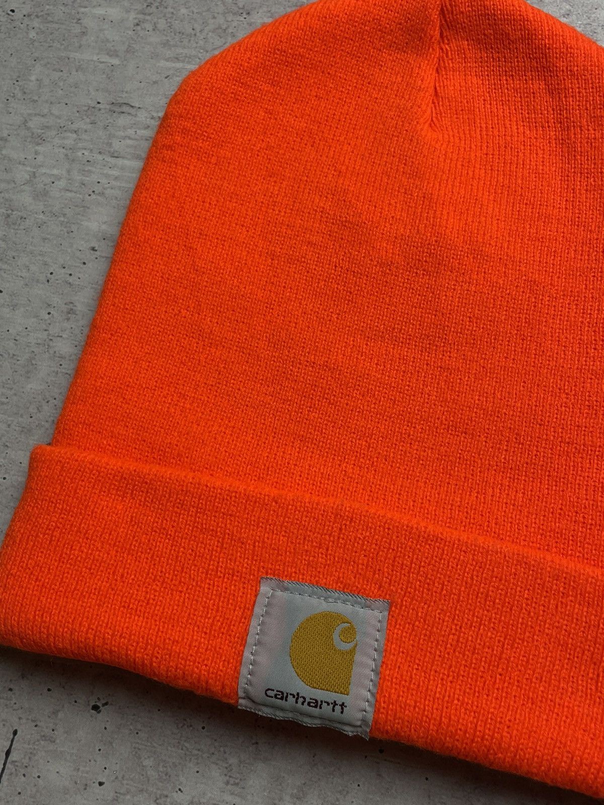 Carhartt × Vintage 🍊Orange Carhartt beanie hat Size ONE SIZE - 2 Thumbnail