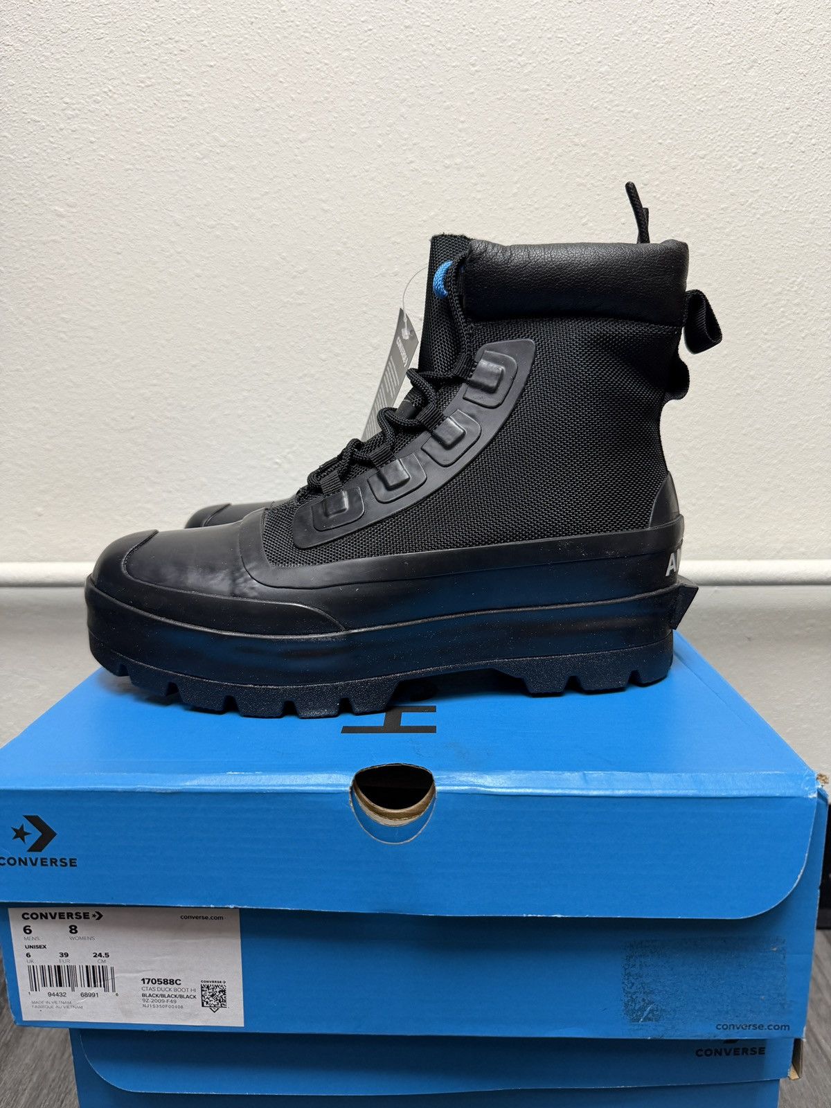 Ambush Design × Converse Converse x Ambush CTAS Duck Boot Black Canvas Womens Size US 8 / IT 38 - 3 Thumbnail