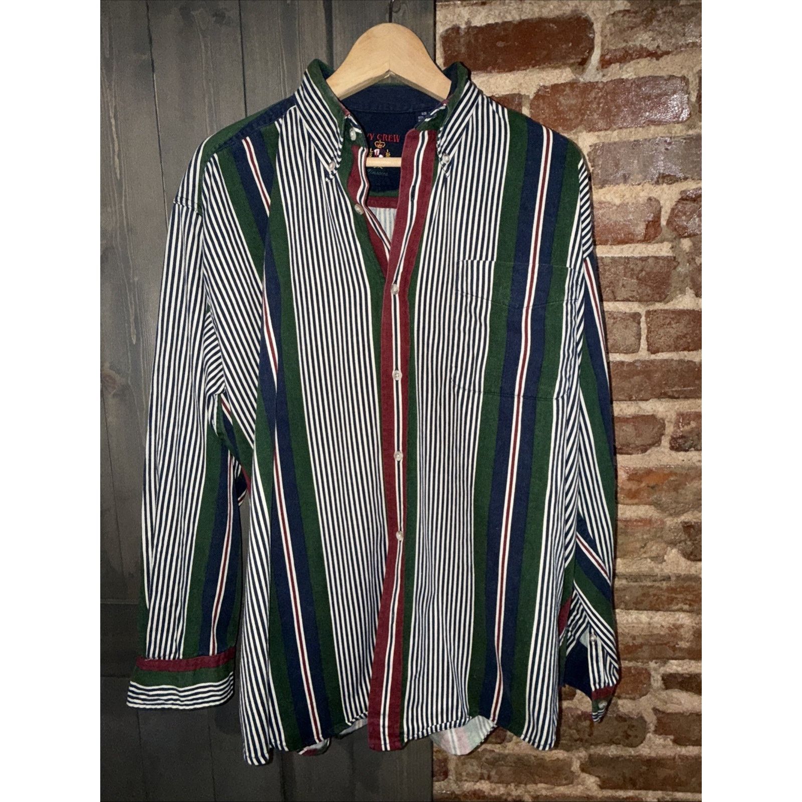 Ivy Crew Vintage Classic Navy/Green/Maroon Striped 💯cotton L Preppy Size US L / EU 52-54 / 3 - 1 Thumbnail