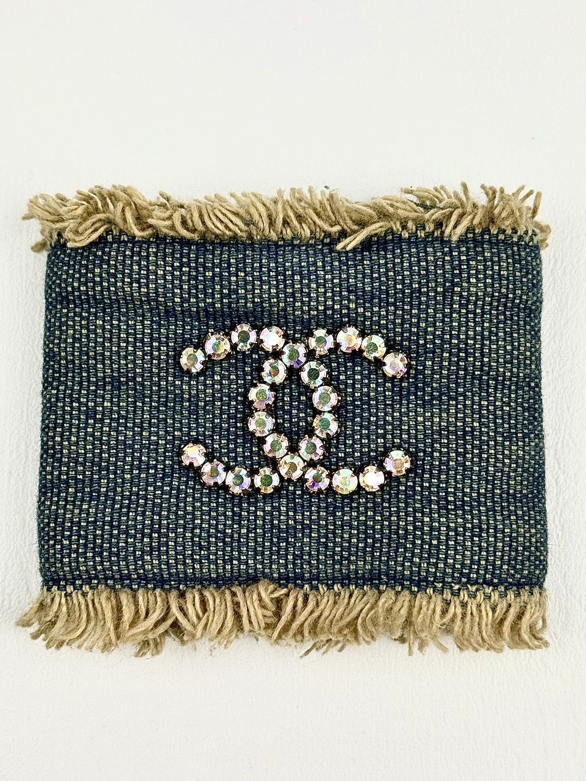 Chanel Chanel - Karl - FW/01 - Denim - Rhinestone - CC - Logo Cuff Size ONE SIZE - 1 Thumbnail