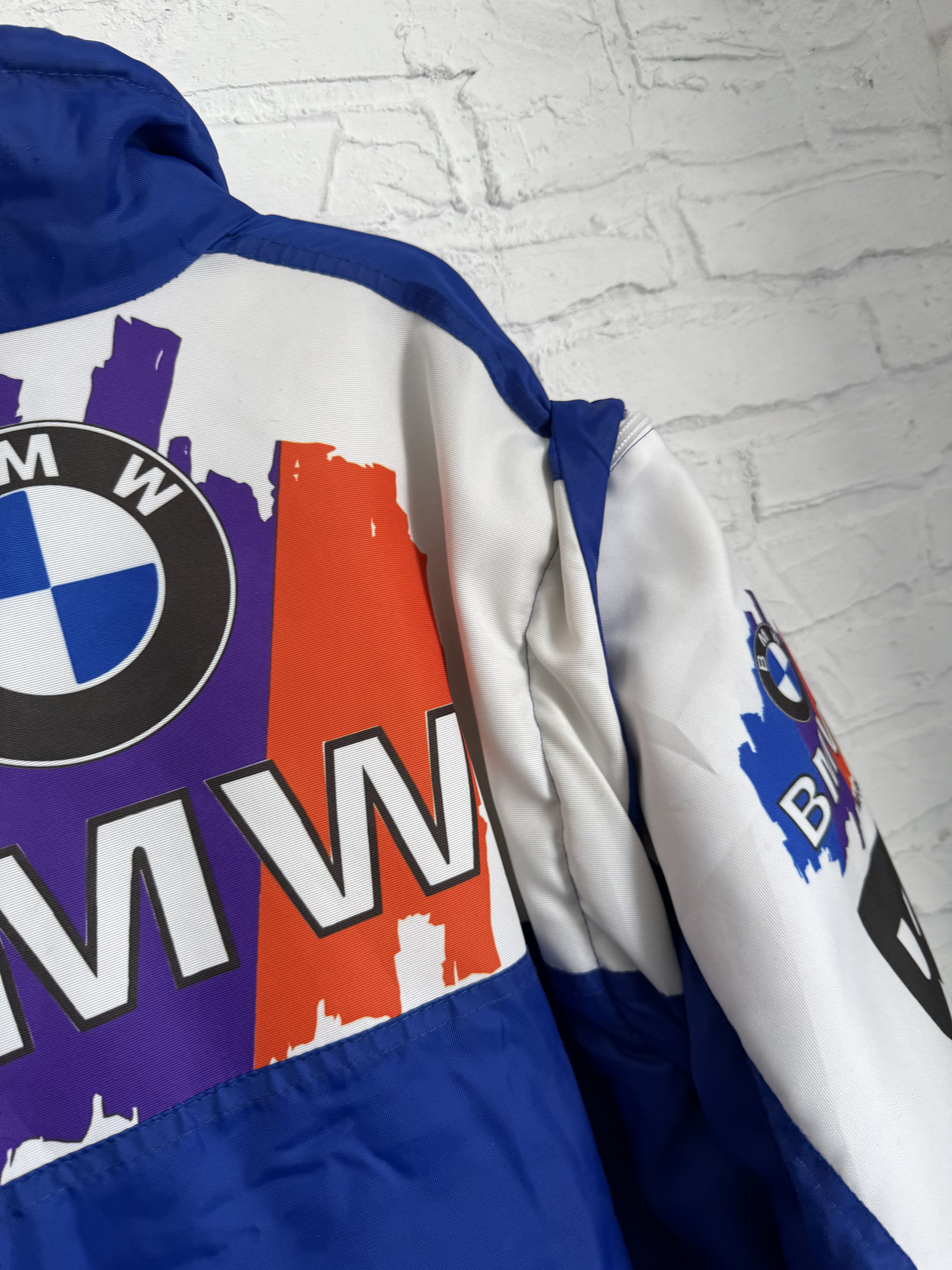 BMW Vintage 90s TEAM BMW Grand Prix Racing transformer Jacket Size US XL / EU 56 / 4 - 18 Thumbnail