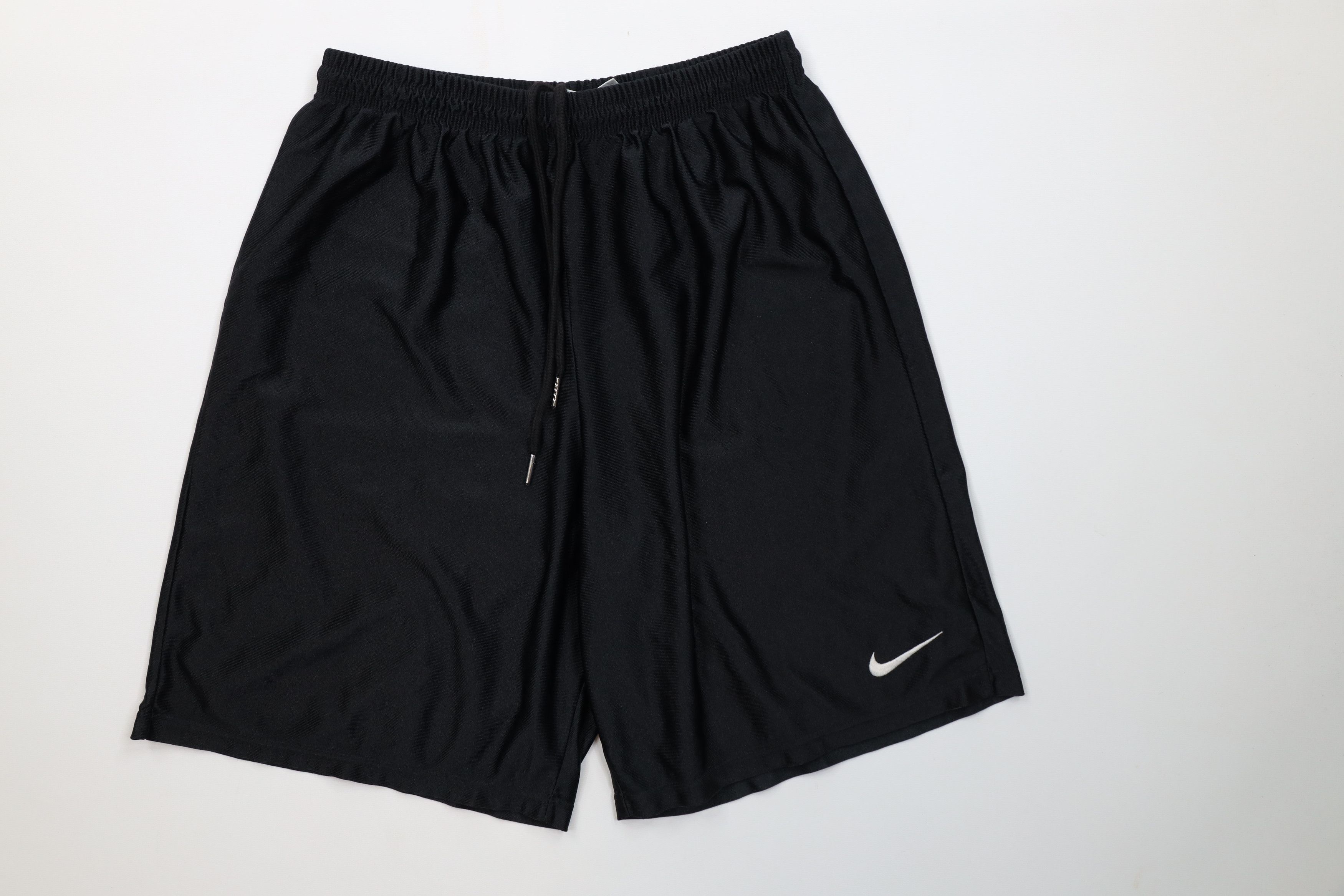 Nike Vintage 90s Nike Mini Swoosh Above Knee Shorts Black USA Size US 32 / EU 48 - 1 Thumbnail