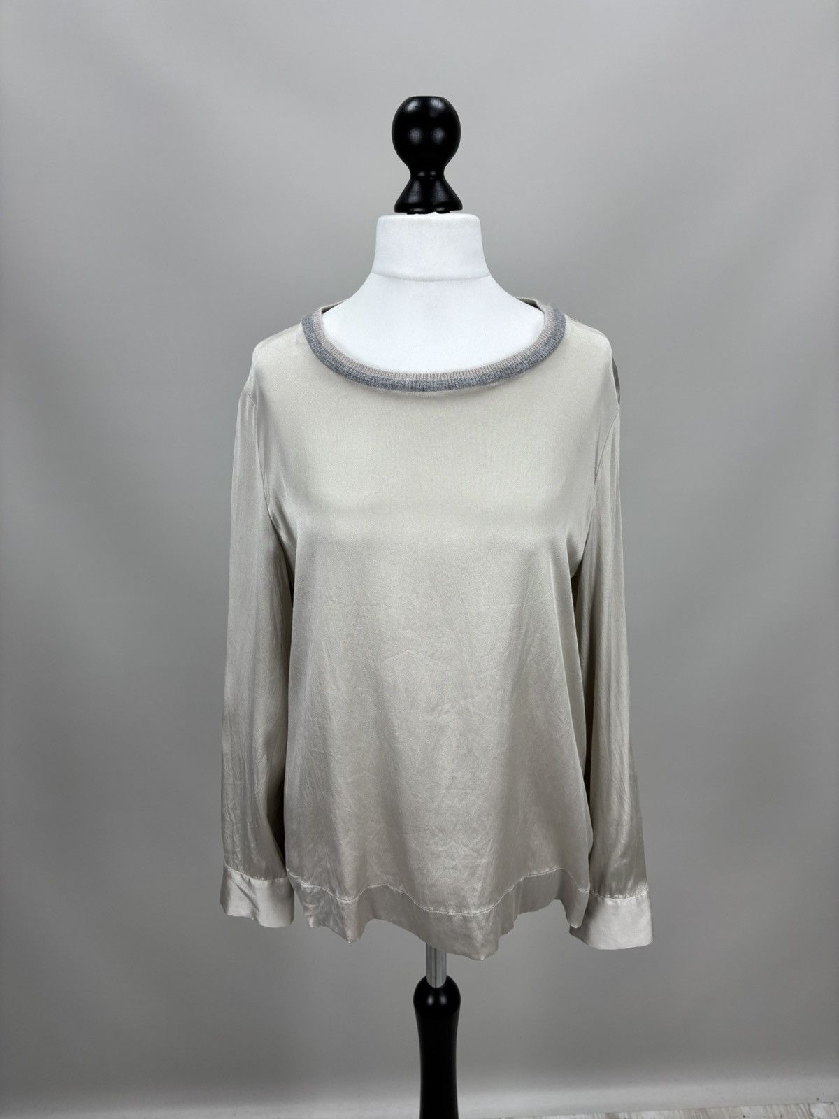 Peserico Womens blouse Peserico Size 46 Color Gray Size L / US 10 / IT 46 - 1 Thumbnail