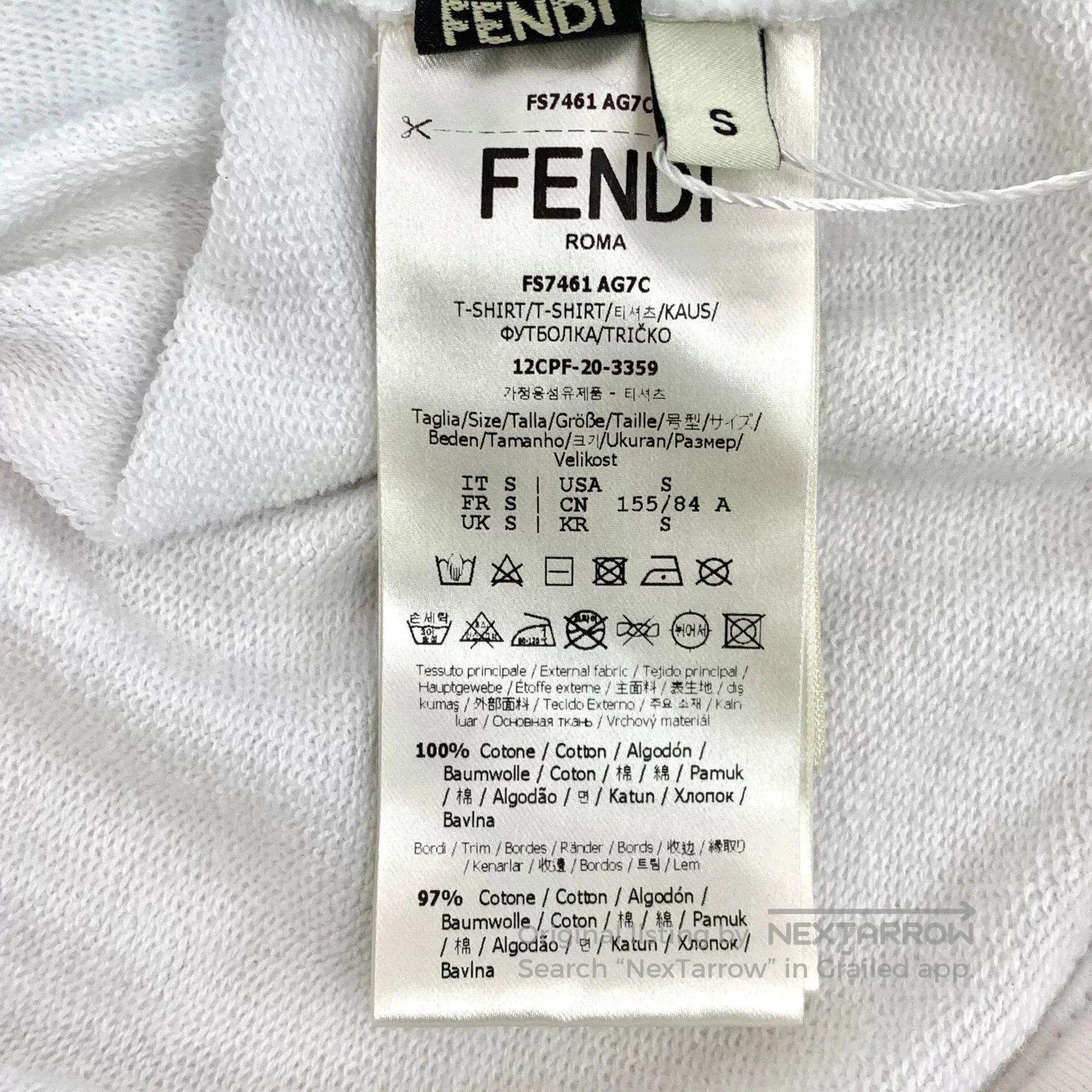 Fendi fendi white logo embroidered long sleeve sweatshirt. Size US S / EU 44-46 / 1 - 7 Thumbnail