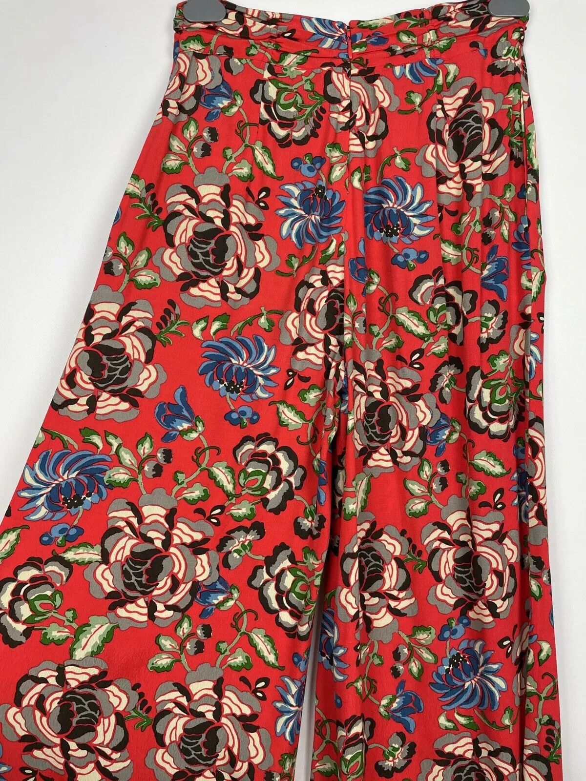 Free People Free People Pants Wide Leg Flare Viscose Summer Floral Size 27" / US 4 / IT 40 - 6 Thumbnail