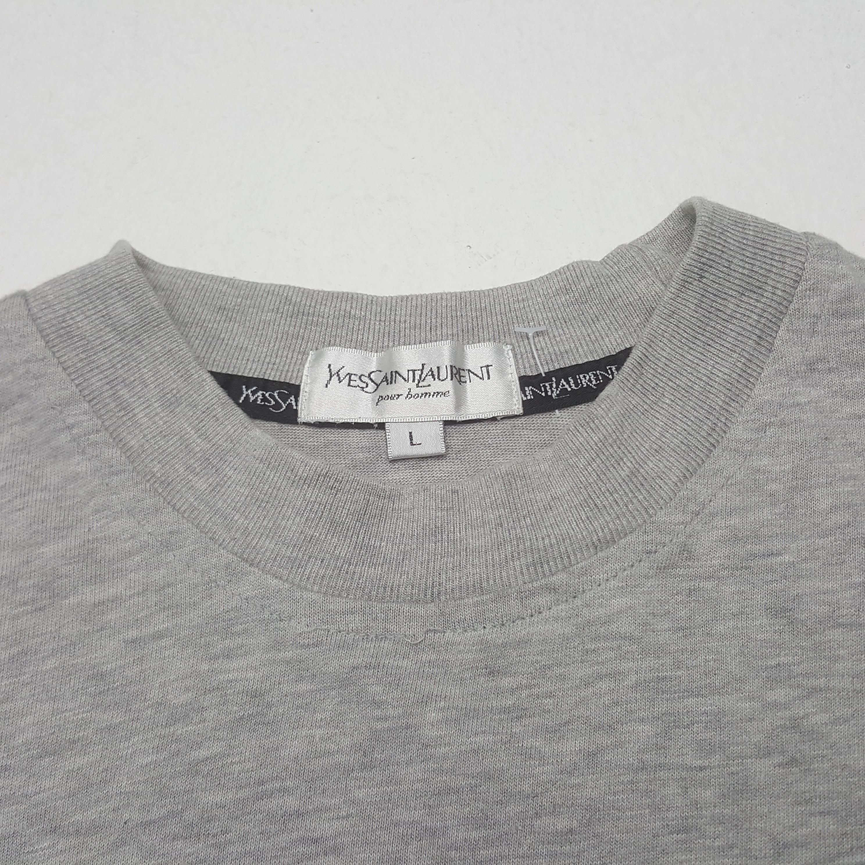 Vintage Yves Saint Laurent Italian Brand Spellout Tshirt
