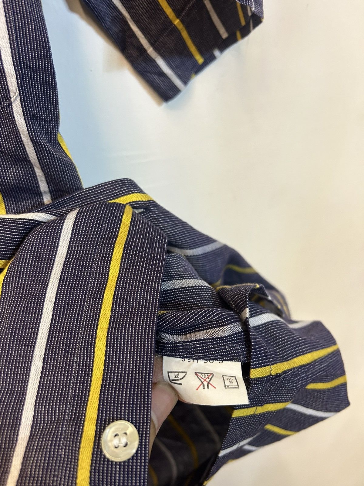 Christian Dior Monsieur Christian Dior Monsieur Vintage Striped Button Up Shirt Size US S / EU 44-46 / 1 - 6 Thumbnail