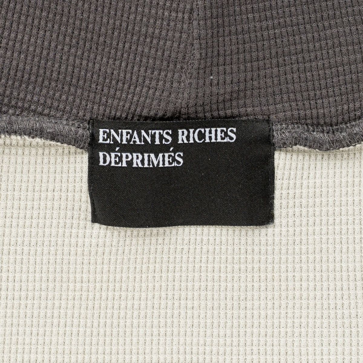 Enfants Riches Deprimes Double Thermal Hooded Sweatshirt Washed Black Size US XL / EU 56 / 4 - 4 Thumbnail
