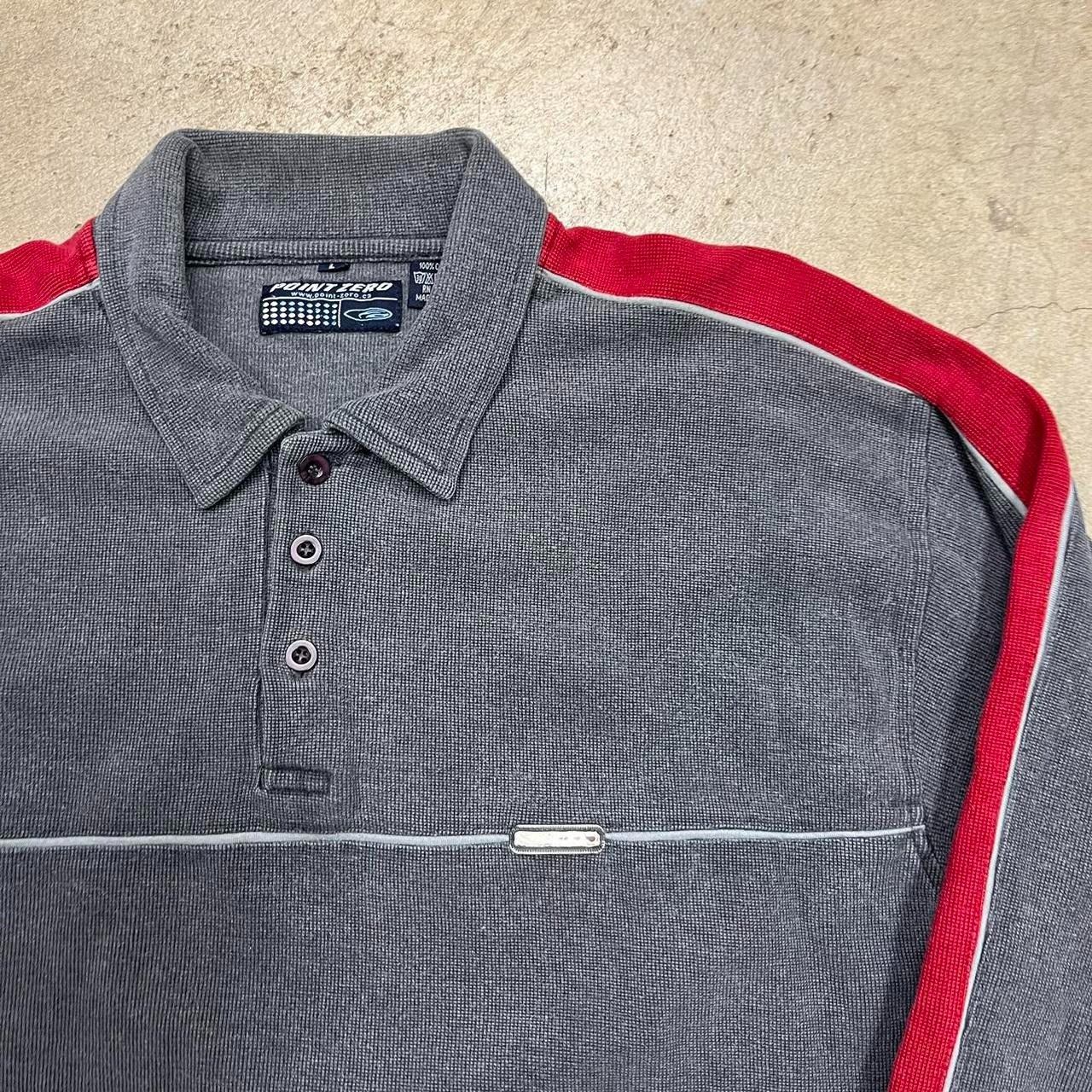 Vintage Vintage Y2K Point Zero polo shirt long sleeve rugby polo Size US L / EU 52-54 / 3 - 2 Thumbnail
