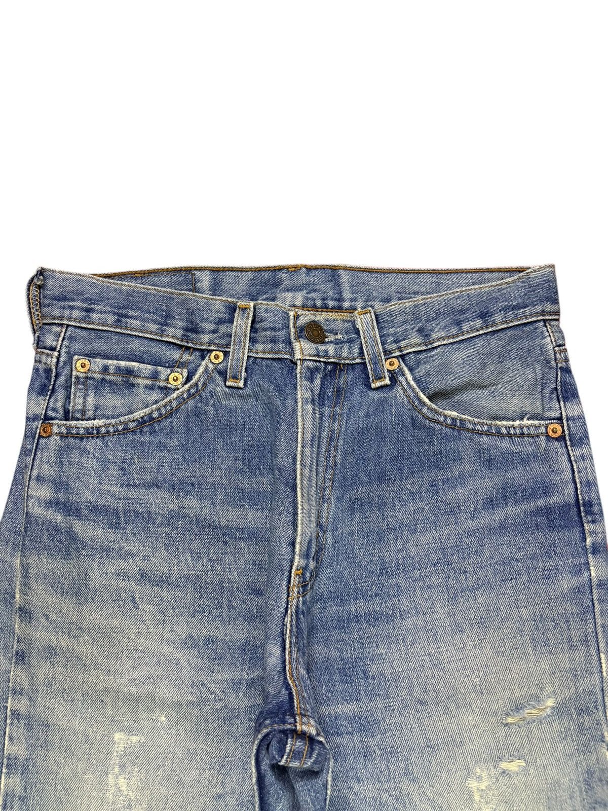 Levi's Vintage 90s Levis 517 Mud Wash Distressed Bootcut Flare Jean Size US 30 / EU 46 - 4 Thumbnail