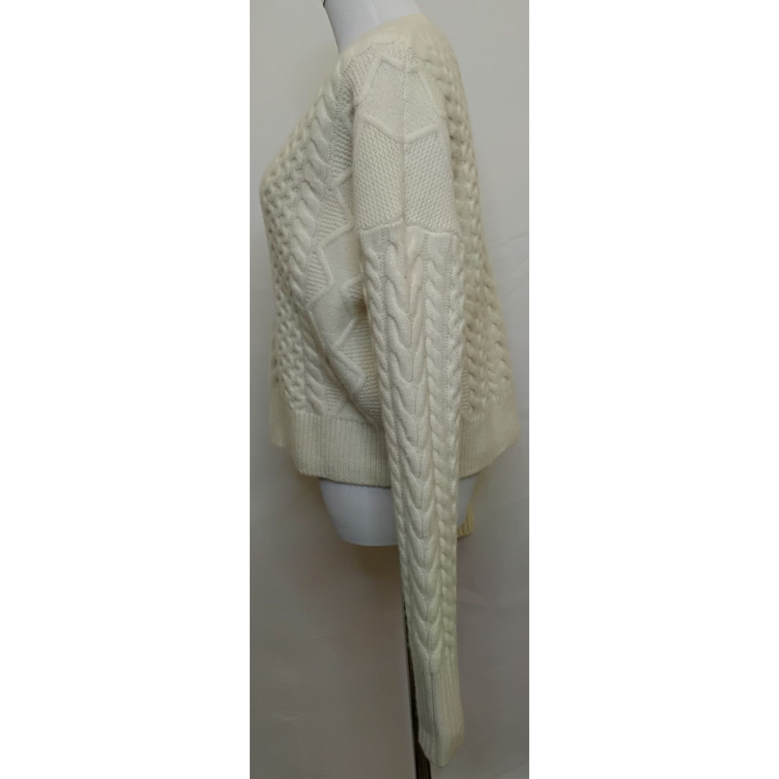 Vineyard Vines Vineyard Vines Merino Sweater Women's M Off White Crop NWT Size M / US 6-8 / IT 42-44 - 4 Thumbnail
