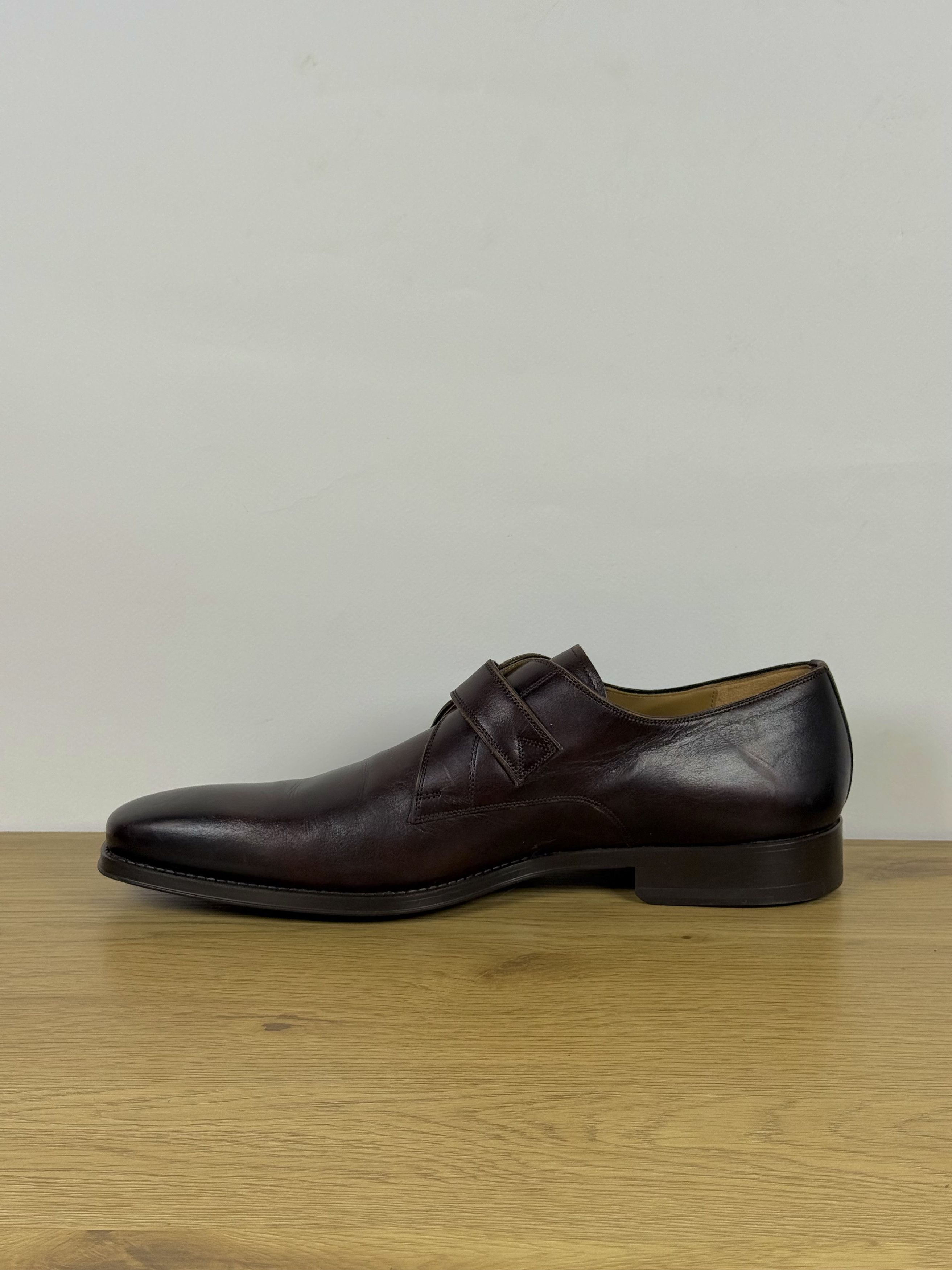 Magnanni Men's Magnanni Leather Single Buckle Monk Straps Shoes US 14 Size US 14 / EU 47 - 6 Thumbnail