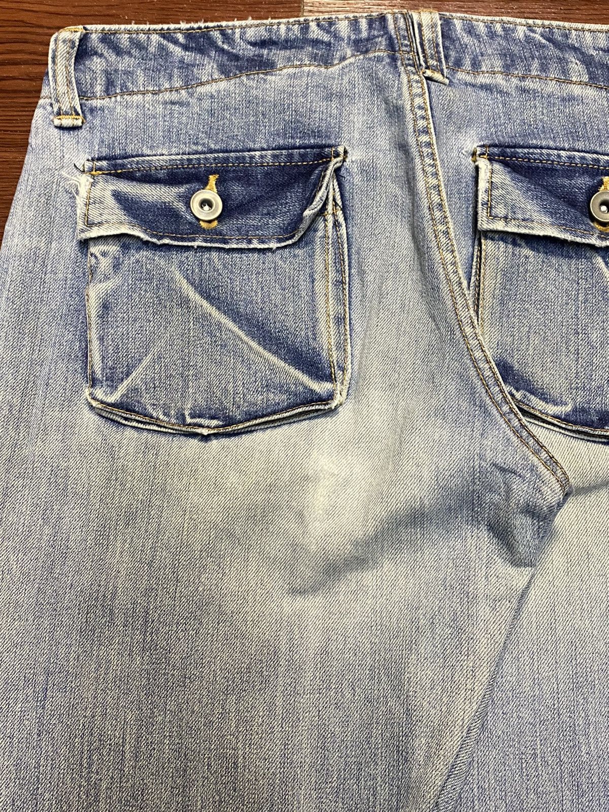 KOJIMA GENES Vintage Japanese Brand Kojima Faded Distressed Bush Jeans Size US 30 / EU 46 - 9 Thumbnail