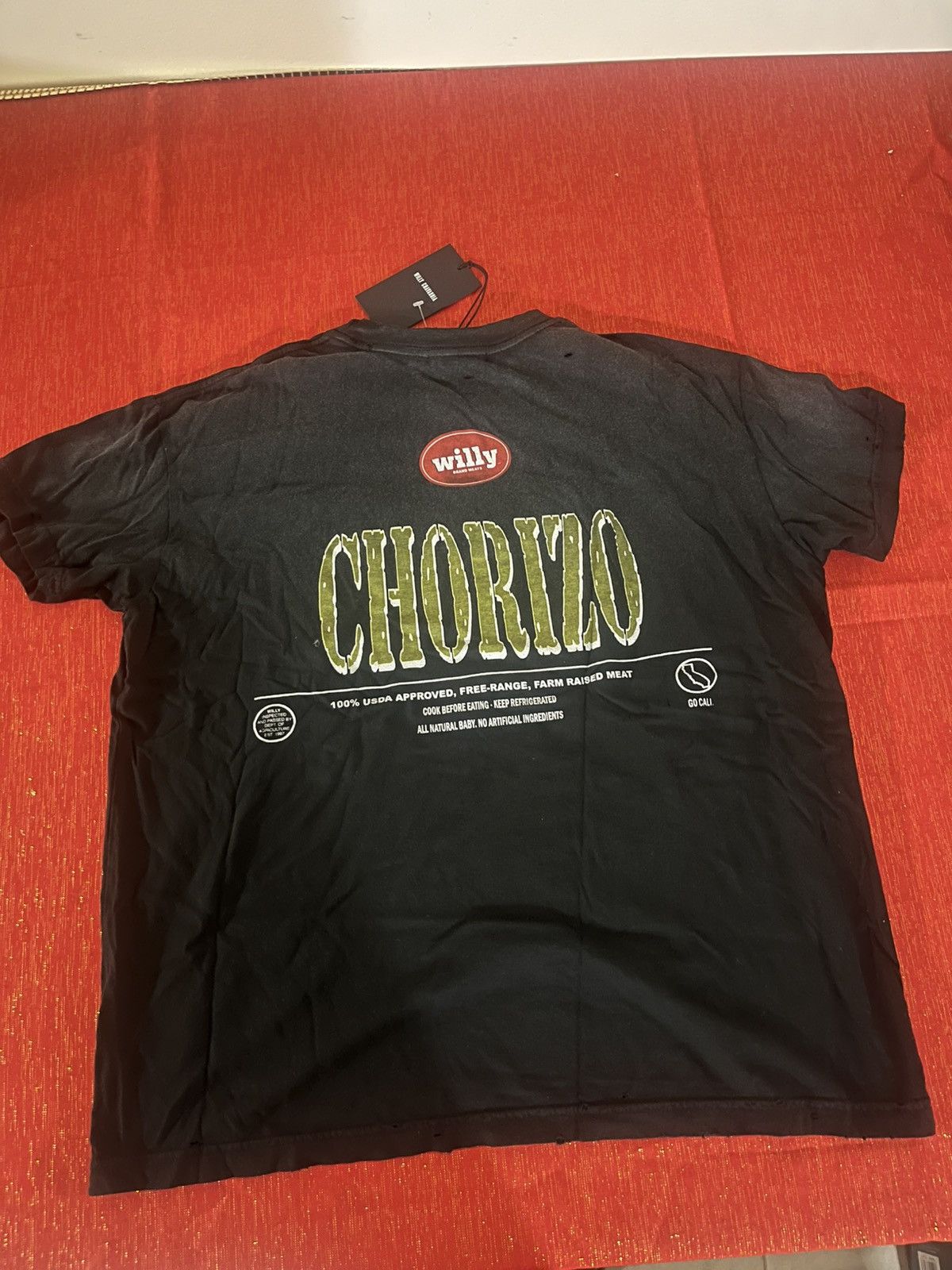 Willy Chavarria Willy Chavarria Chorizo Destroyed Easy Tee Sz M Size US M / EU 48-50 / 2 - 10 Thumbnail