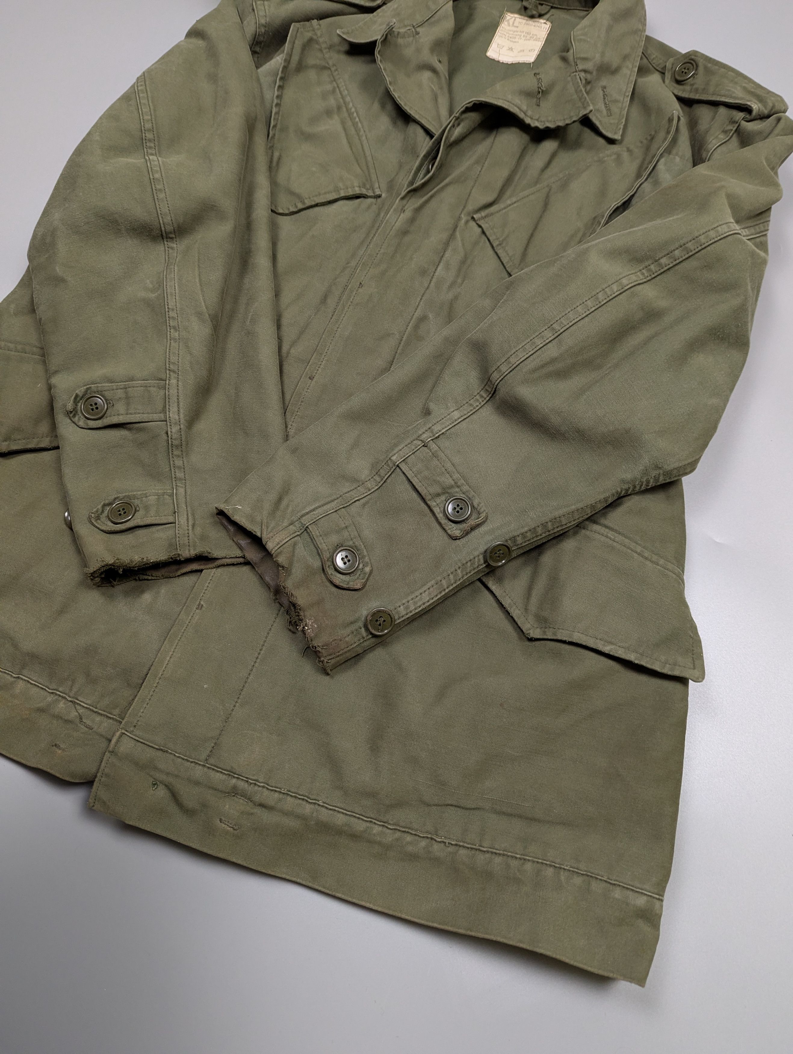 Vintage 1980s Dutch Army Field Jacket Military Cotton Utility Coat Size US M / EU 48-50 / 2 - 10 Thumbnail