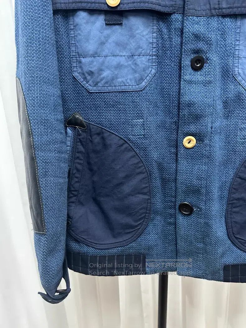 Junya Watanabe Junya Watanabe Indigo Dyed Sashiko Workwear Jacket Size US M / EU 48-50 / 2 - 2 Thumbnail