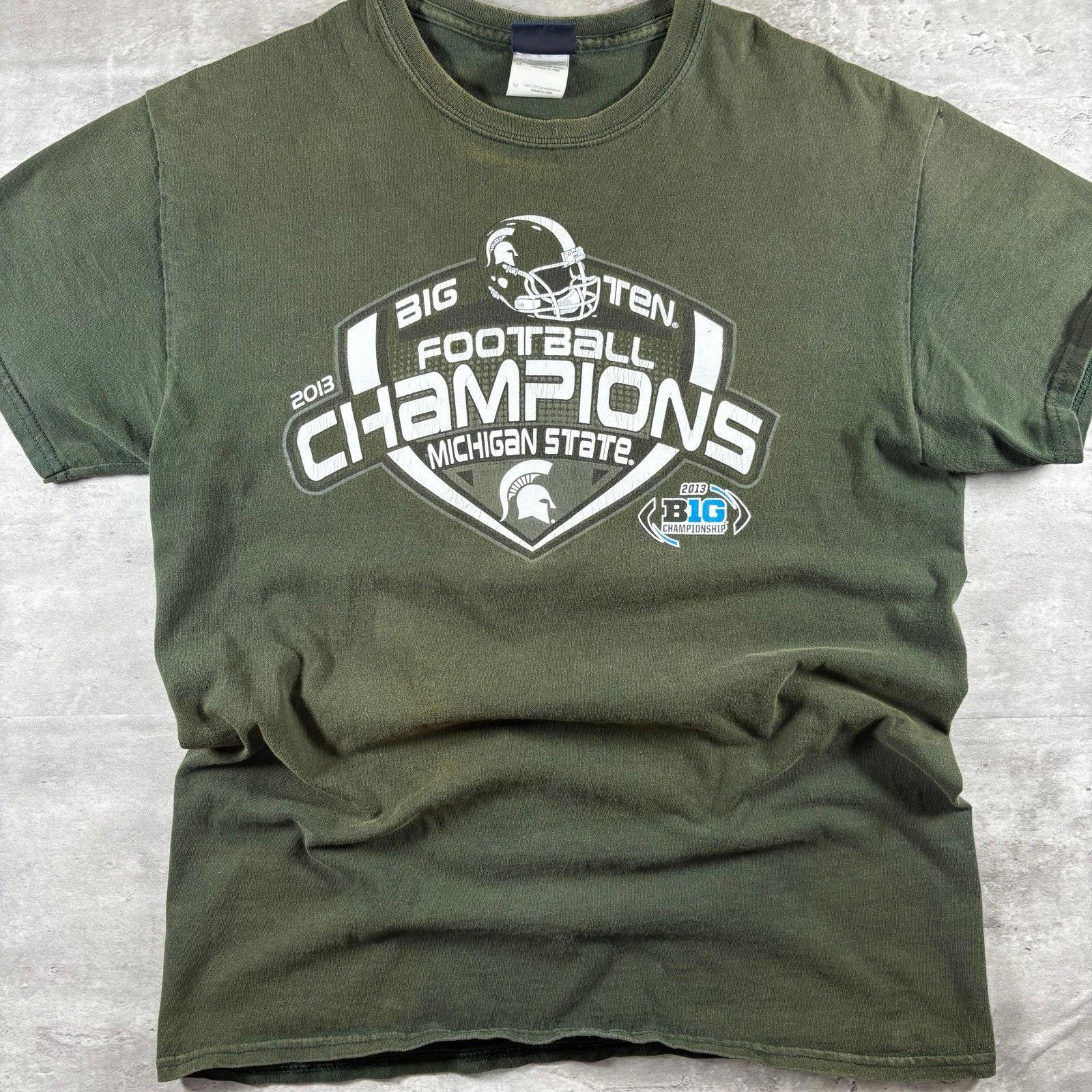 Hanes Y2K Michigan state football t shirt Size US M / EU 48-50 / 2 - 1 Thumbnail