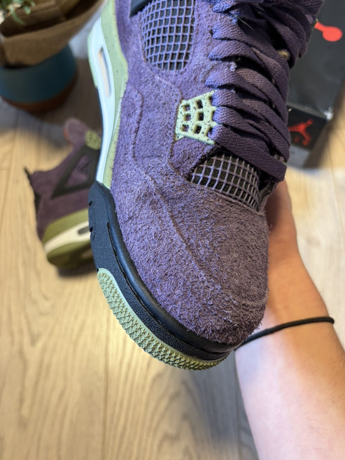 Nike Jordan 4 Retro - Canyon Purple (w) 11.5/44 Size US 11.5 / EU 44-45 - 5 Thumbnail