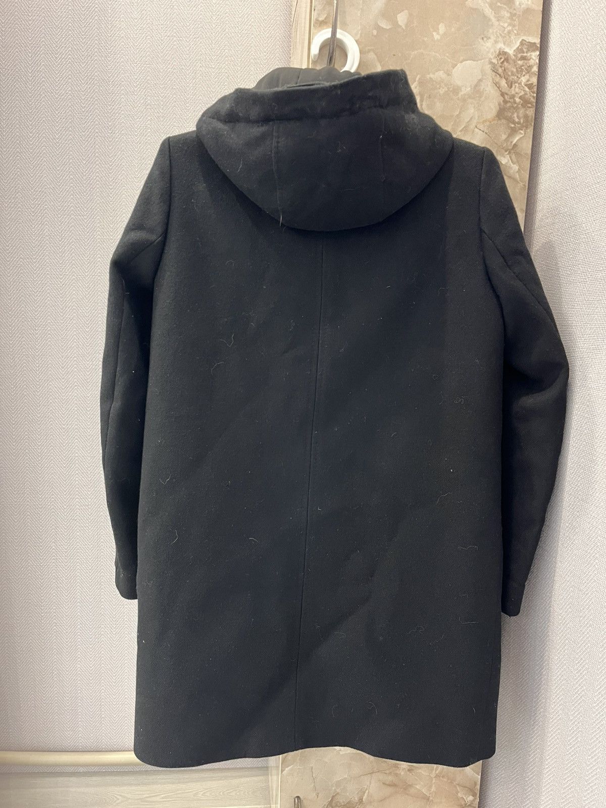 Sandro Sandro Wool Coat Black parka insulated luxury minimalistic Size XS / US 0-2 / IT 36-38 - 3 Thumbnail